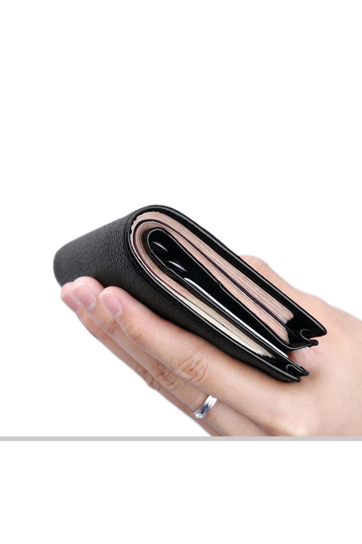 SEPTWOLVES  Premium Lüks Siyah Hakiki Deri Kartlık & Erkek Cüzdan - Görsel 3