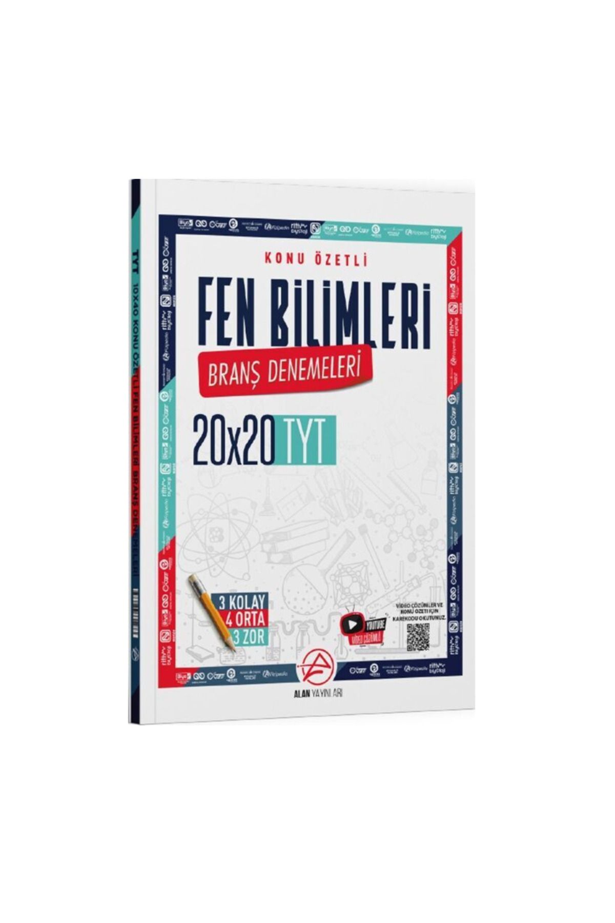 Bes Yayınları Alan Yaynları TYT Fen Bilimleri  Konu Özetli 20 x 20 Branş Denemeleri