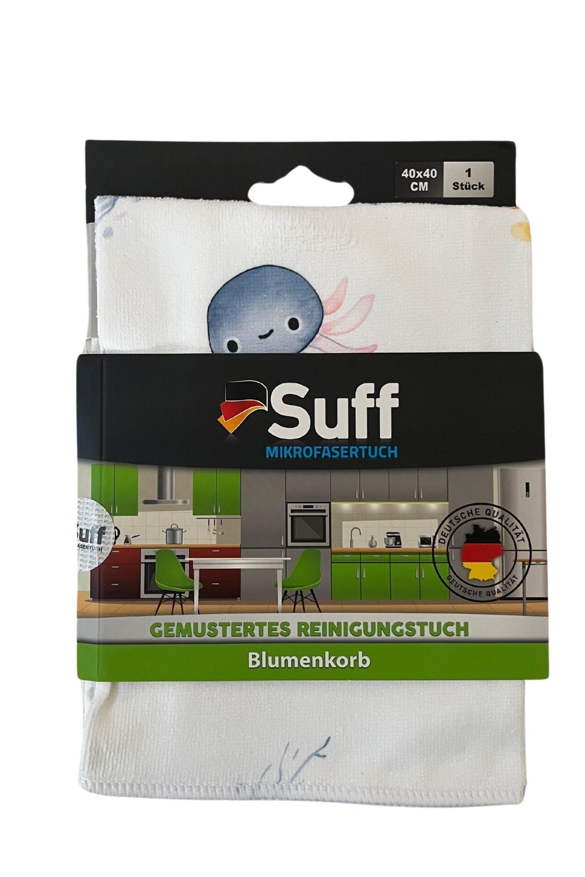 Suff Çiçek Sepeti Blumenkorb Mikrofiber Mutfak Bezi Desenli 40 x 40 cm