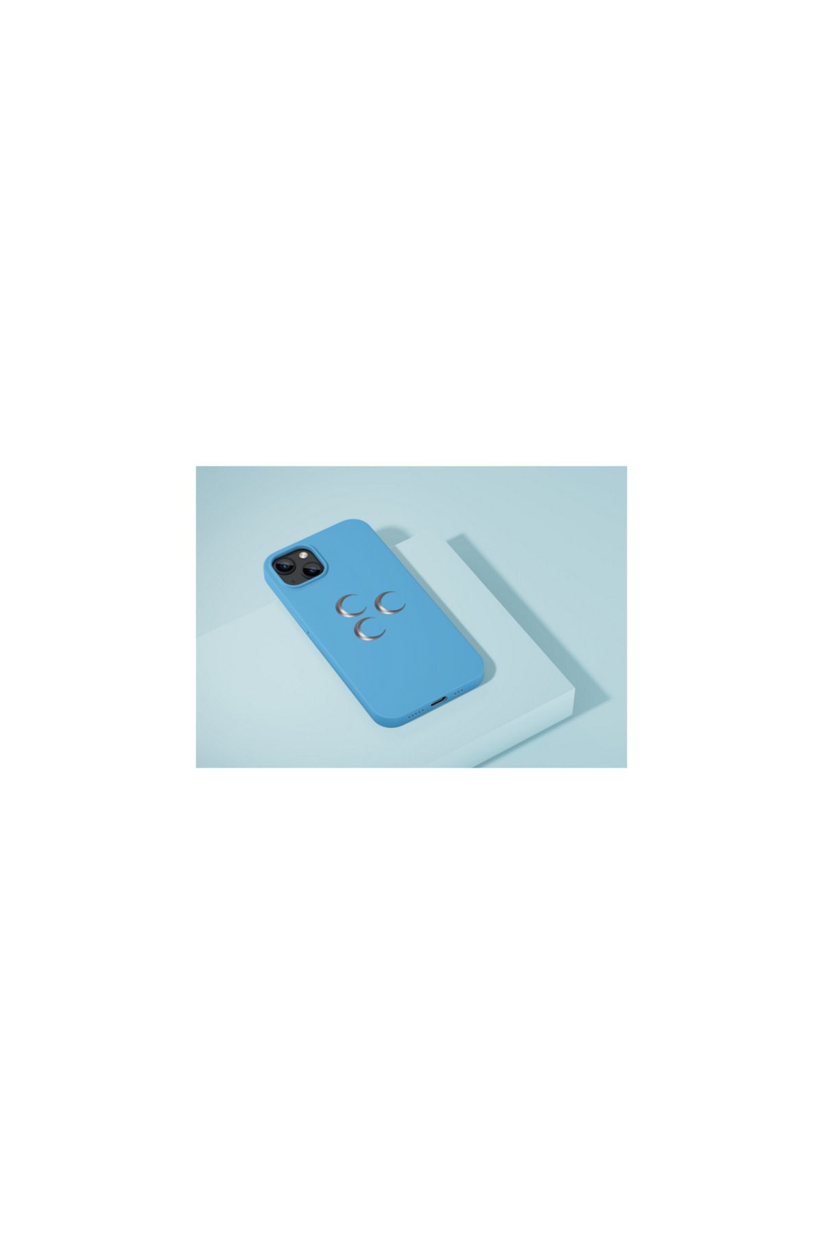 SOFTCASE 3 Hilal Iphone Tüm Modellere Uyumlu Kılıf Iphone 6,7,8,x,11,12,13,14,15,16 Plus