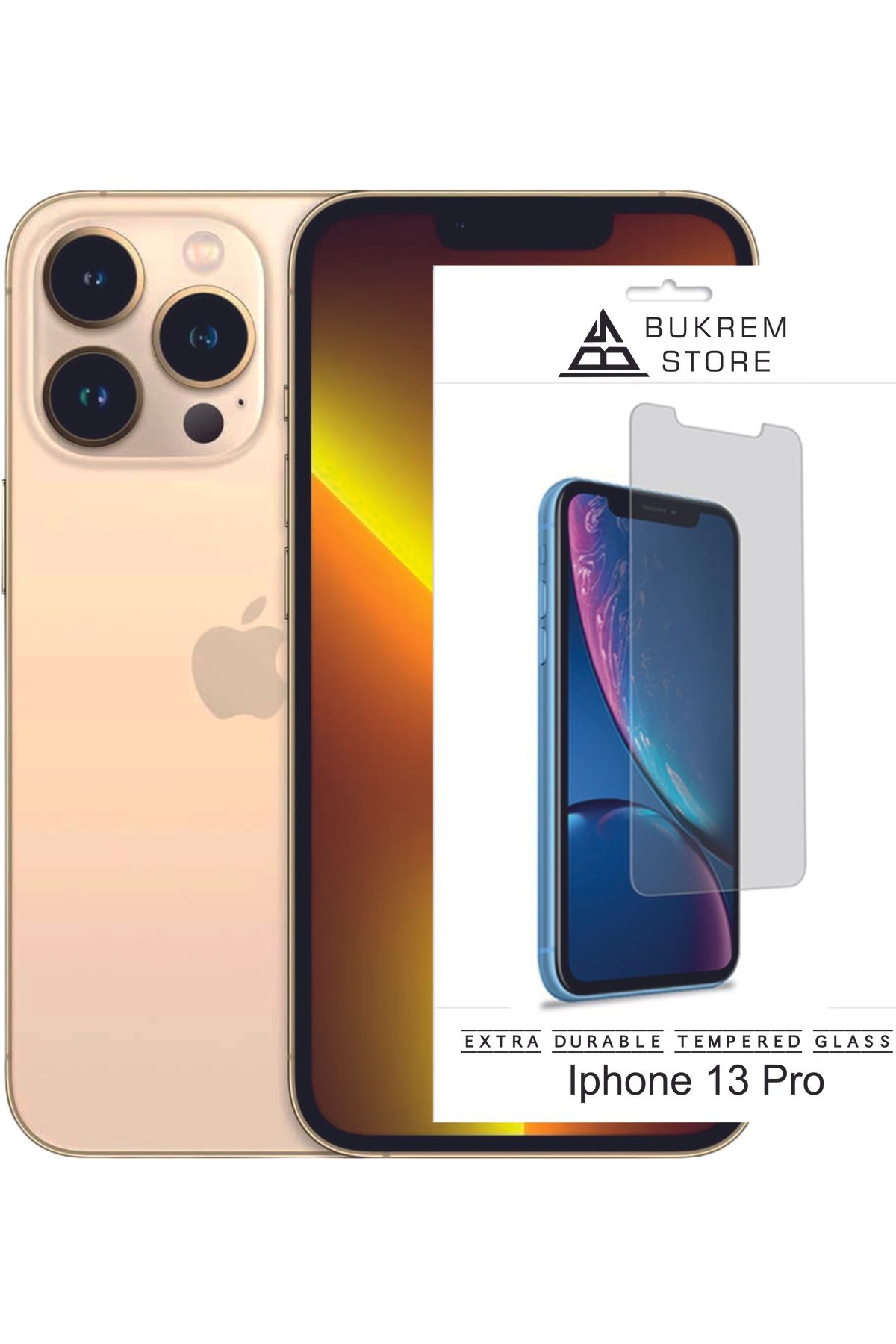 Store iPhone 13 Pro  Uyumlu Tam Kaplayan Şeffaf Kırılmaz Temperli Cam Ekran Koruyucu | Üstün Koruma!