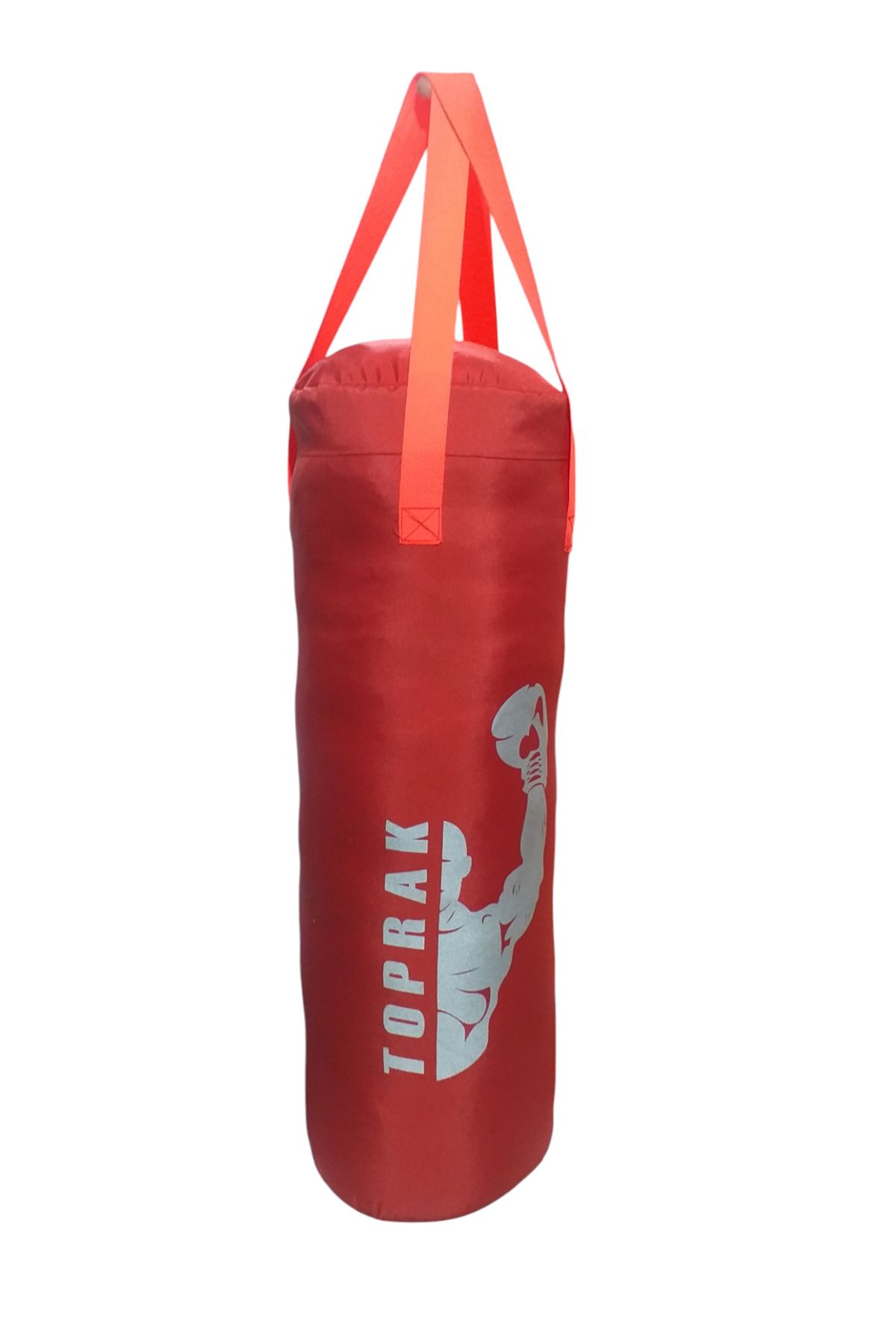 TOPRAK SPORT ELDİVEN HEDİYEİ ÇOCUK BOKS TORBASI 9-13 YAŞ İÇİN 60x22 cm  KARABİNA HEDİYELİ İÇİ DOLU TOPRAK SPORT