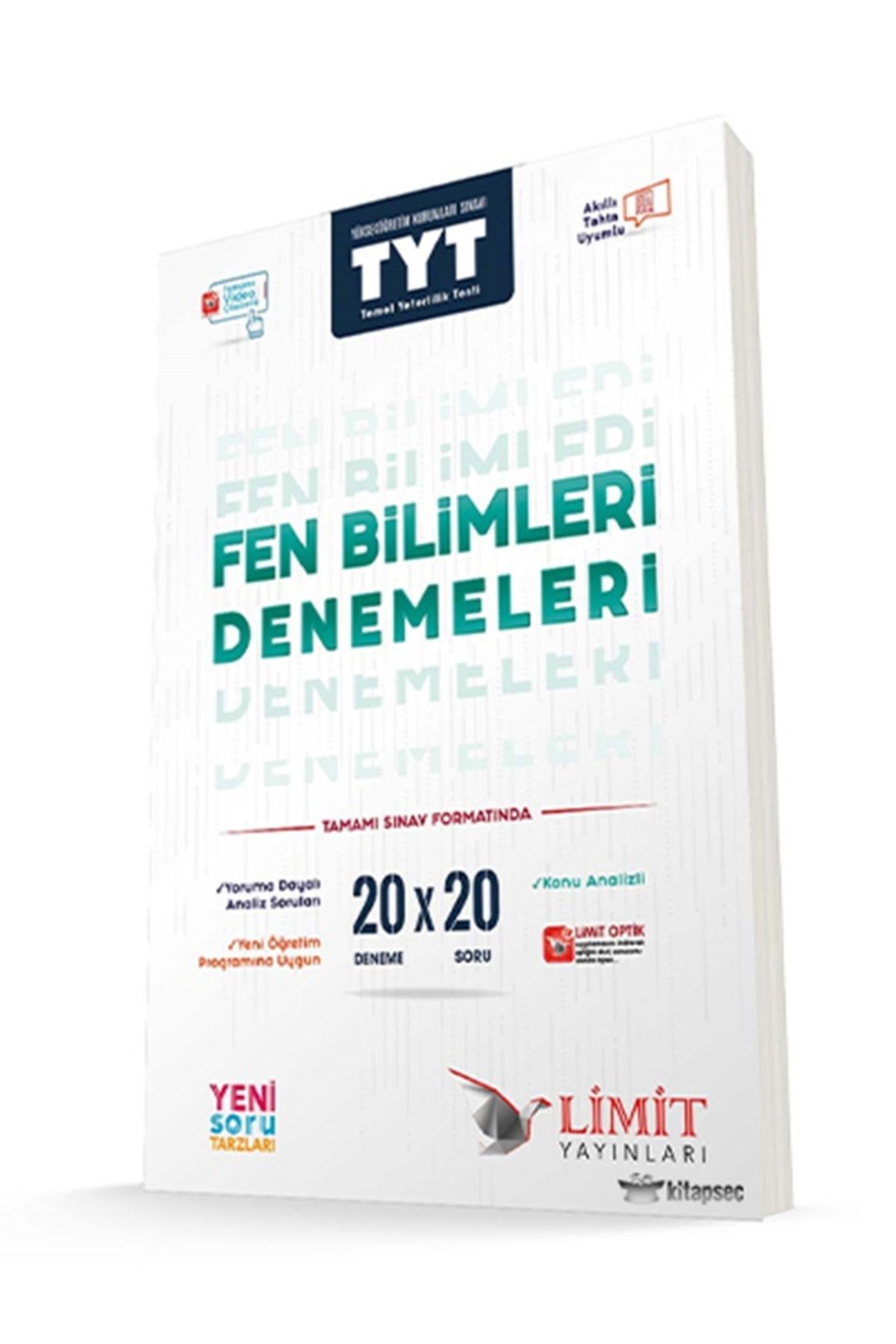 Limit Yayınları 2024 - 2025 Müfredat Yeni Nesil TYT FEN BİLİMLERİ DENEMLERİ