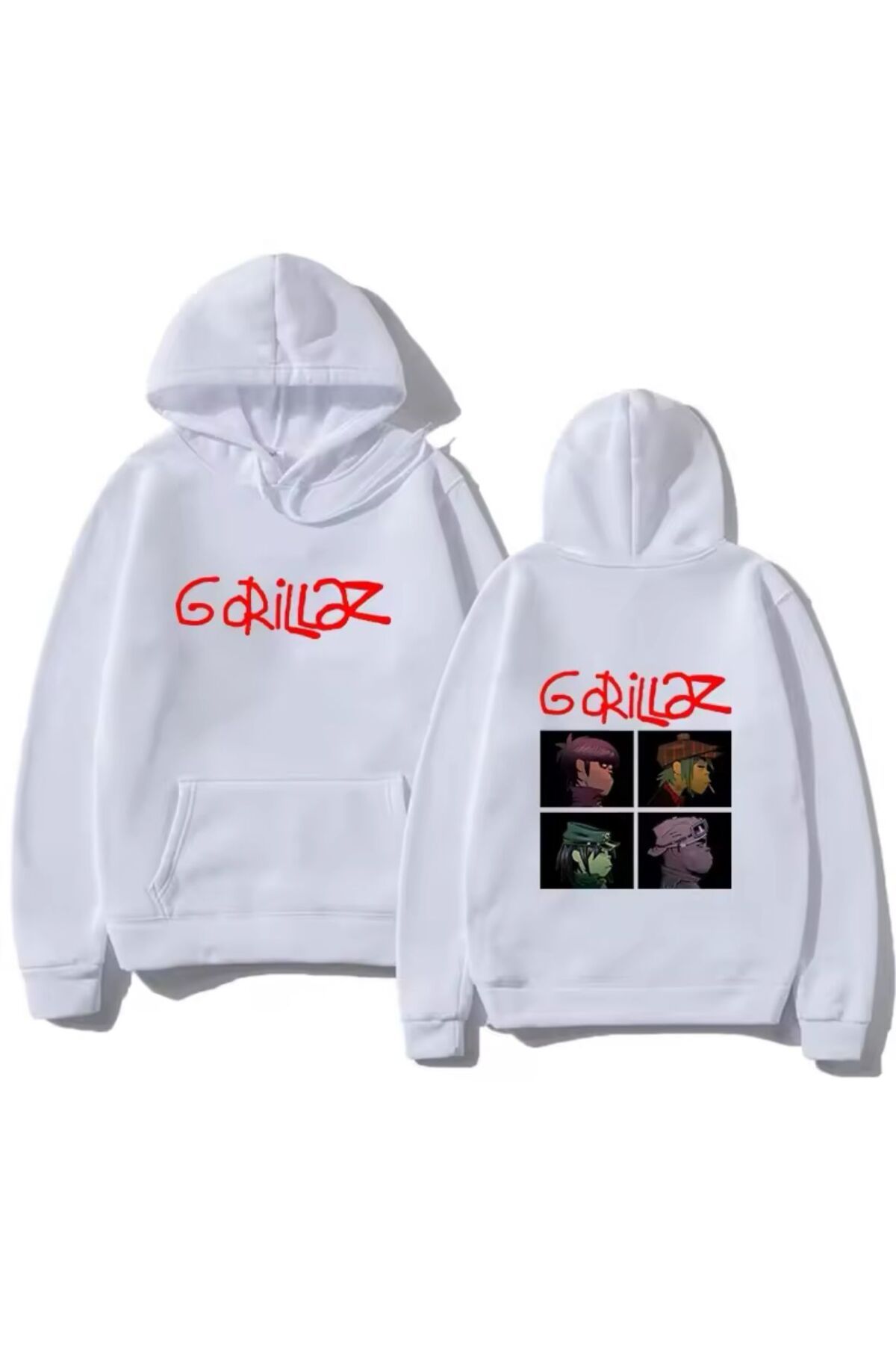 Aesthia Gorillaz Baskılı Kapüşonlu Sweatshirt