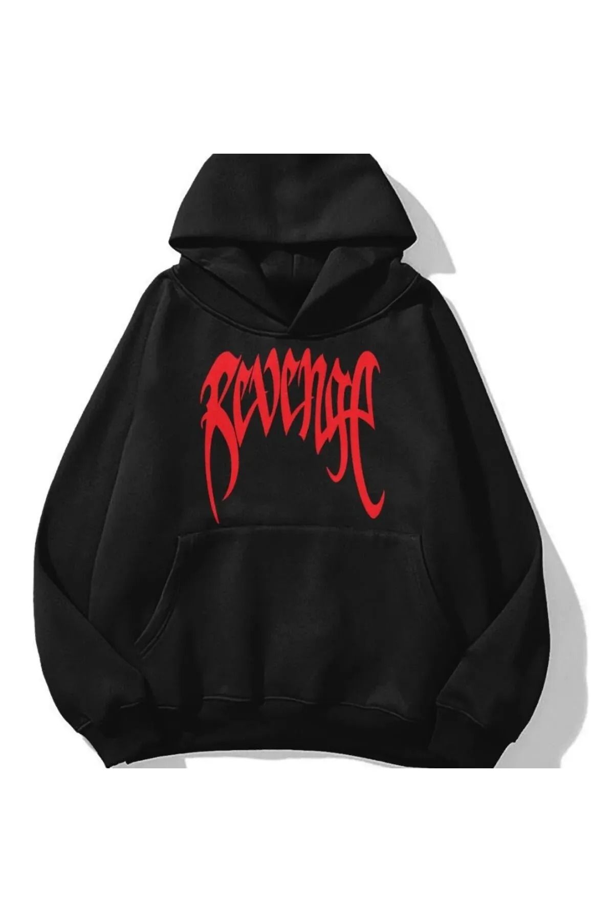 Gofeel Unisex Oversize Revenge Baskılı Detail Hoddie