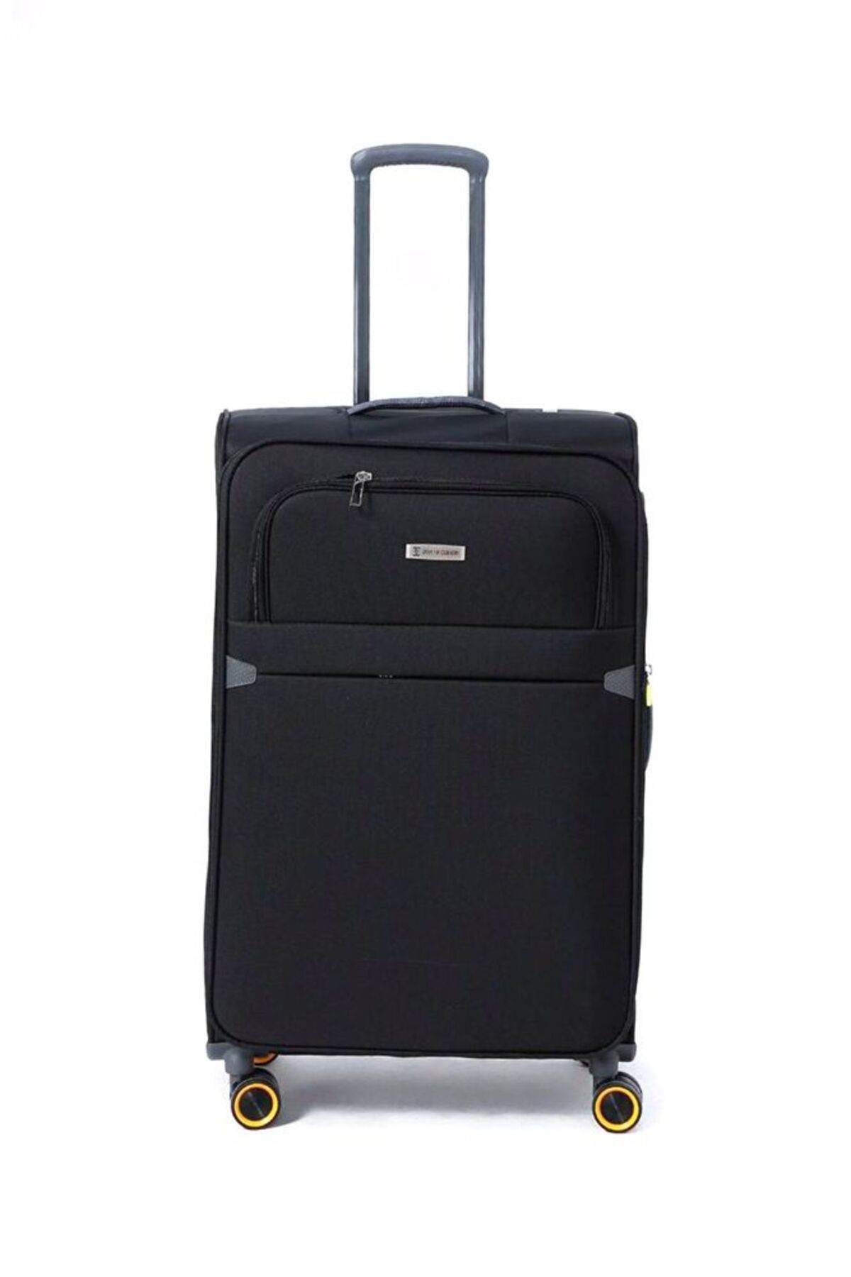 چمدان سایز بزرگ یونیسکس مشکی فوق العاده روشن PC6000-01 Pierre Cardin