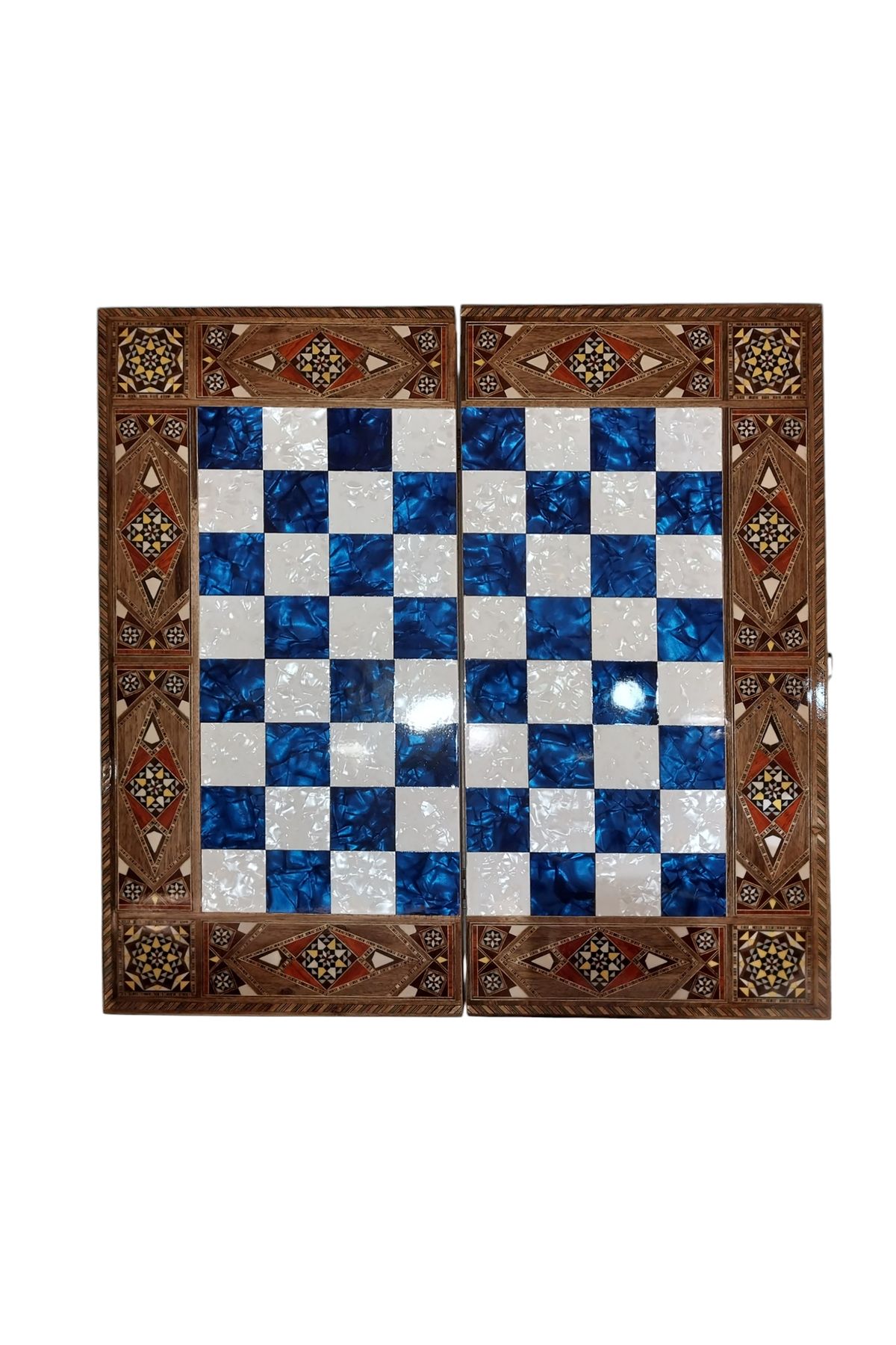 ebrişem sadaf Tavla ve Satranç (50 x 50) cm