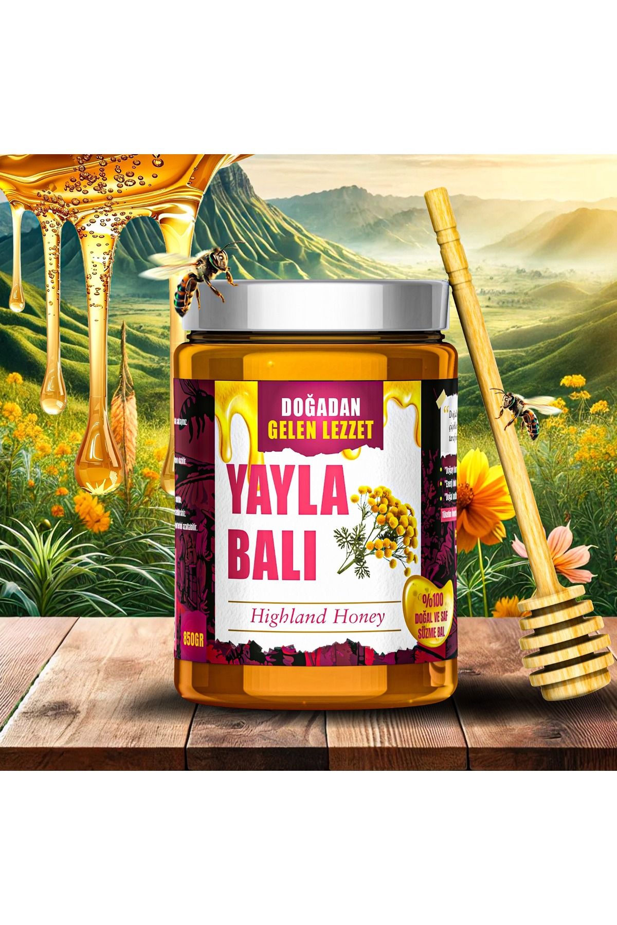 DOĞADAN GELEN LEZZET YAYLA BALI 850Gr