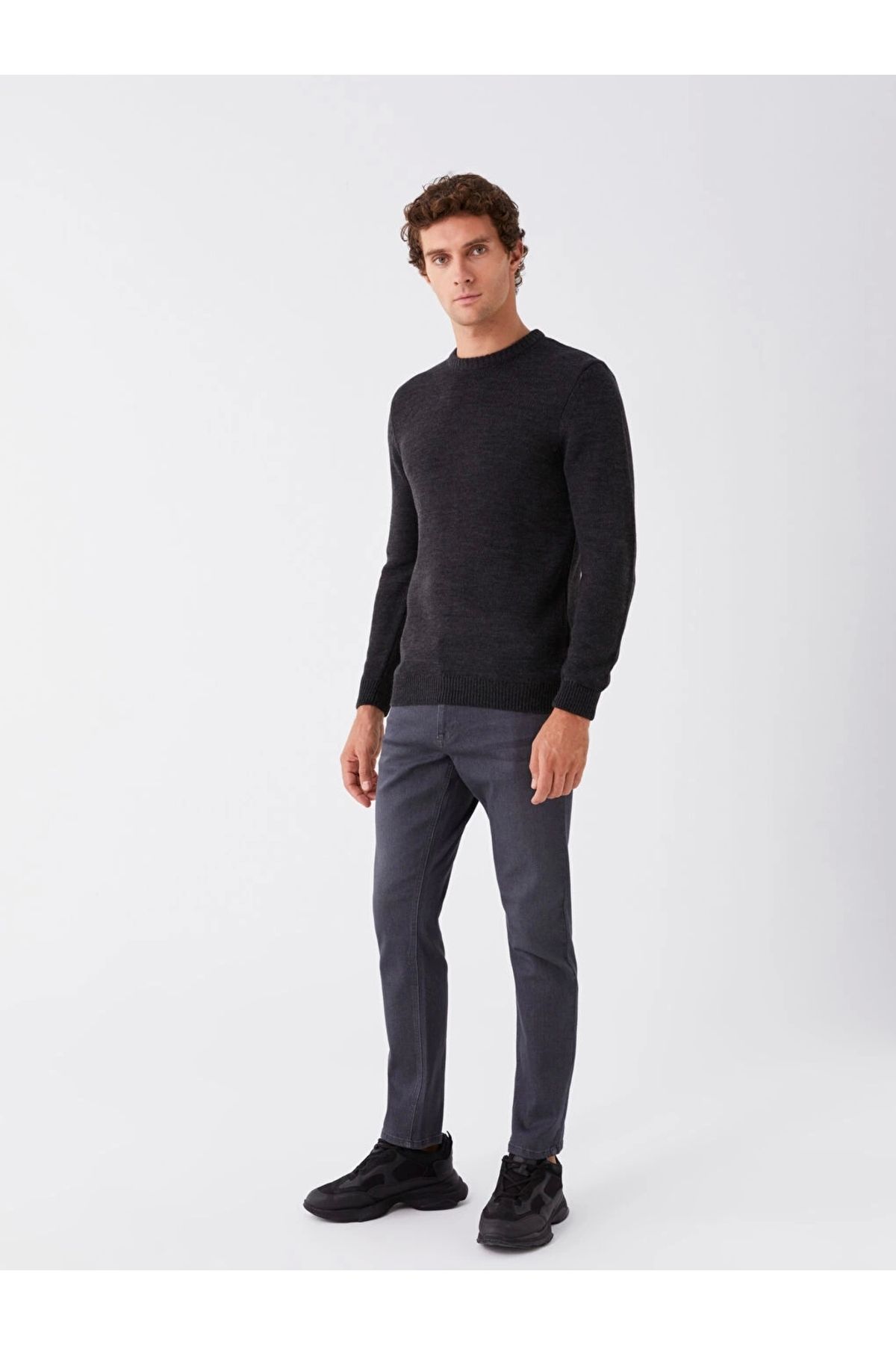 LC Waikiki-Ανδρικό τζιν παντελόνι LCW Jeans Grey 750 Slim Fit 2