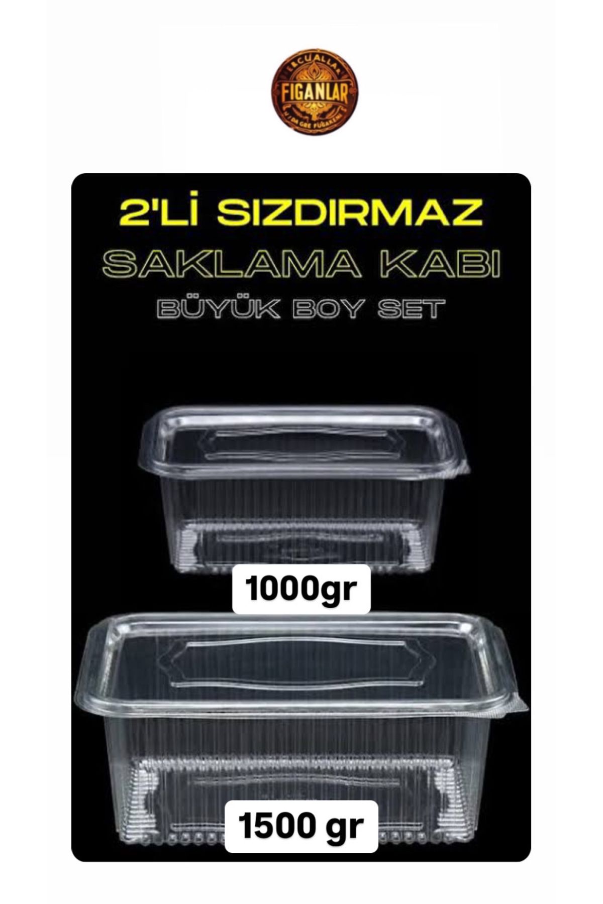 figanlar ambalaj 1000 gr 25 adet 1500 gr 25 adet Kullan At Sızdırmaz Şeffaf Buzdolabı Saklama Kabı