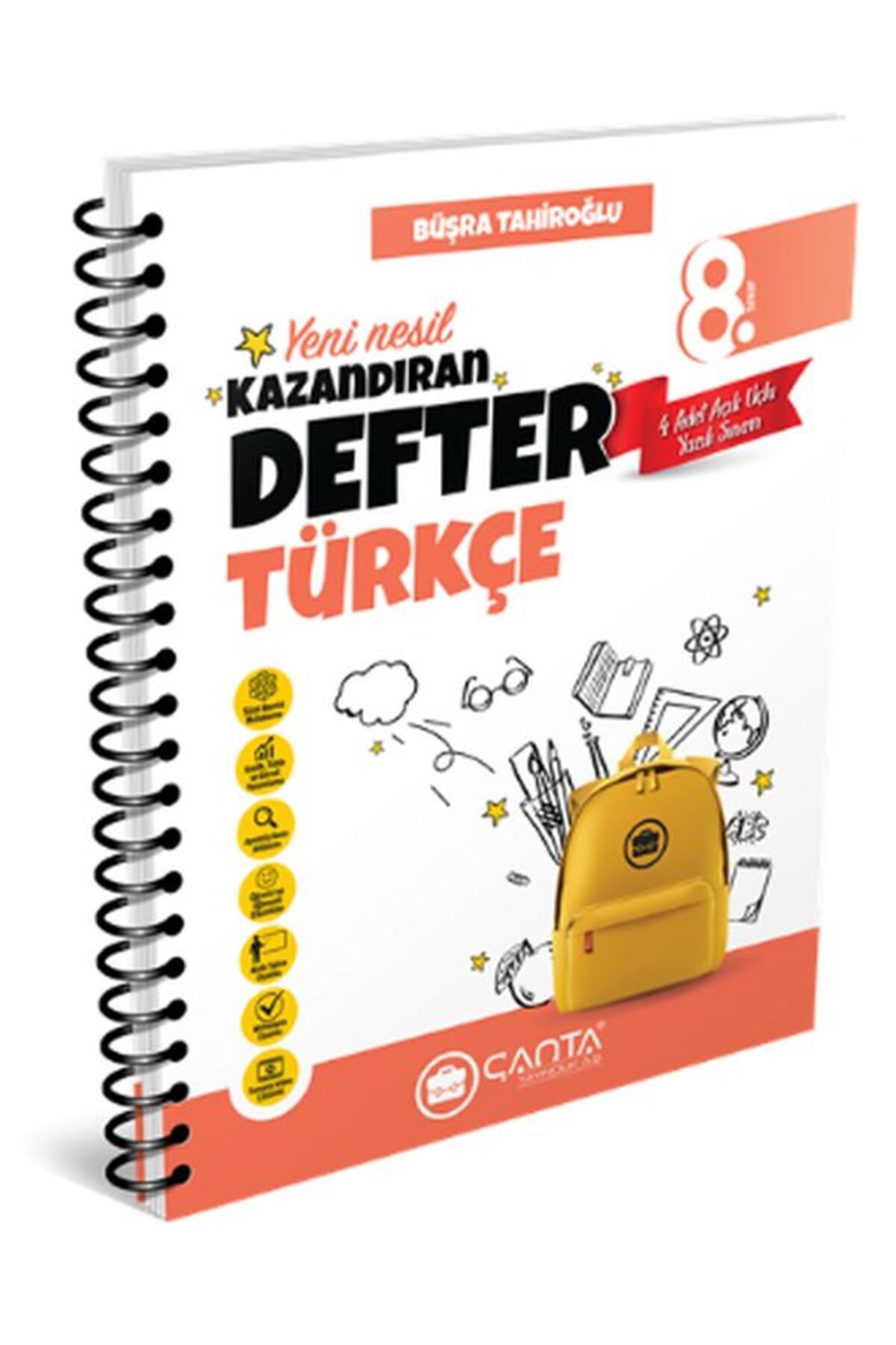 Altın Karma Yayınları 8.Sınıf Türkçe Okula Yardımcı Kazandıran Defter 2024