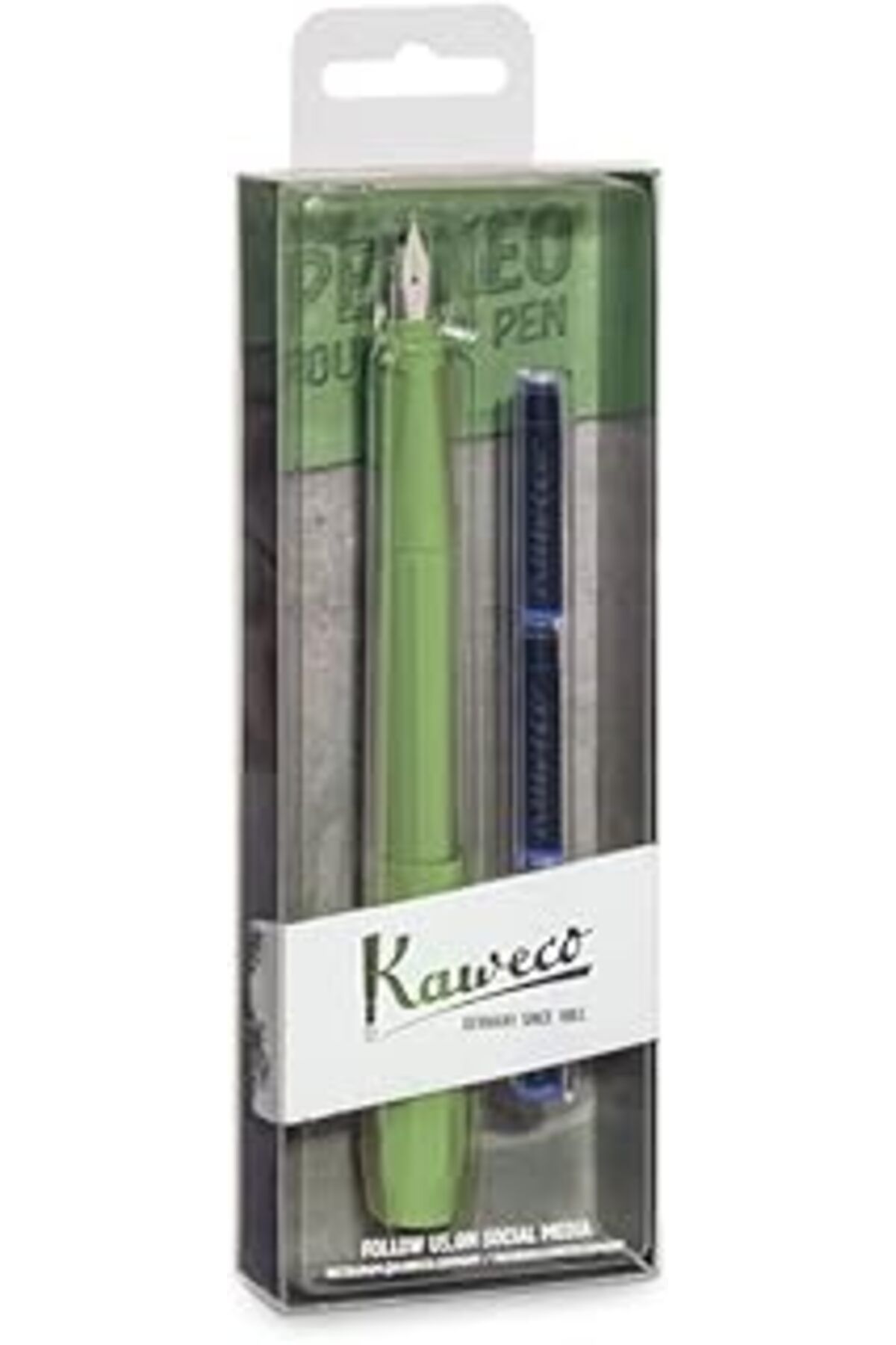 ShopZum Kaweco 10002228 Perkeo Dolma Kalem Set Orman Yeşili M Uç