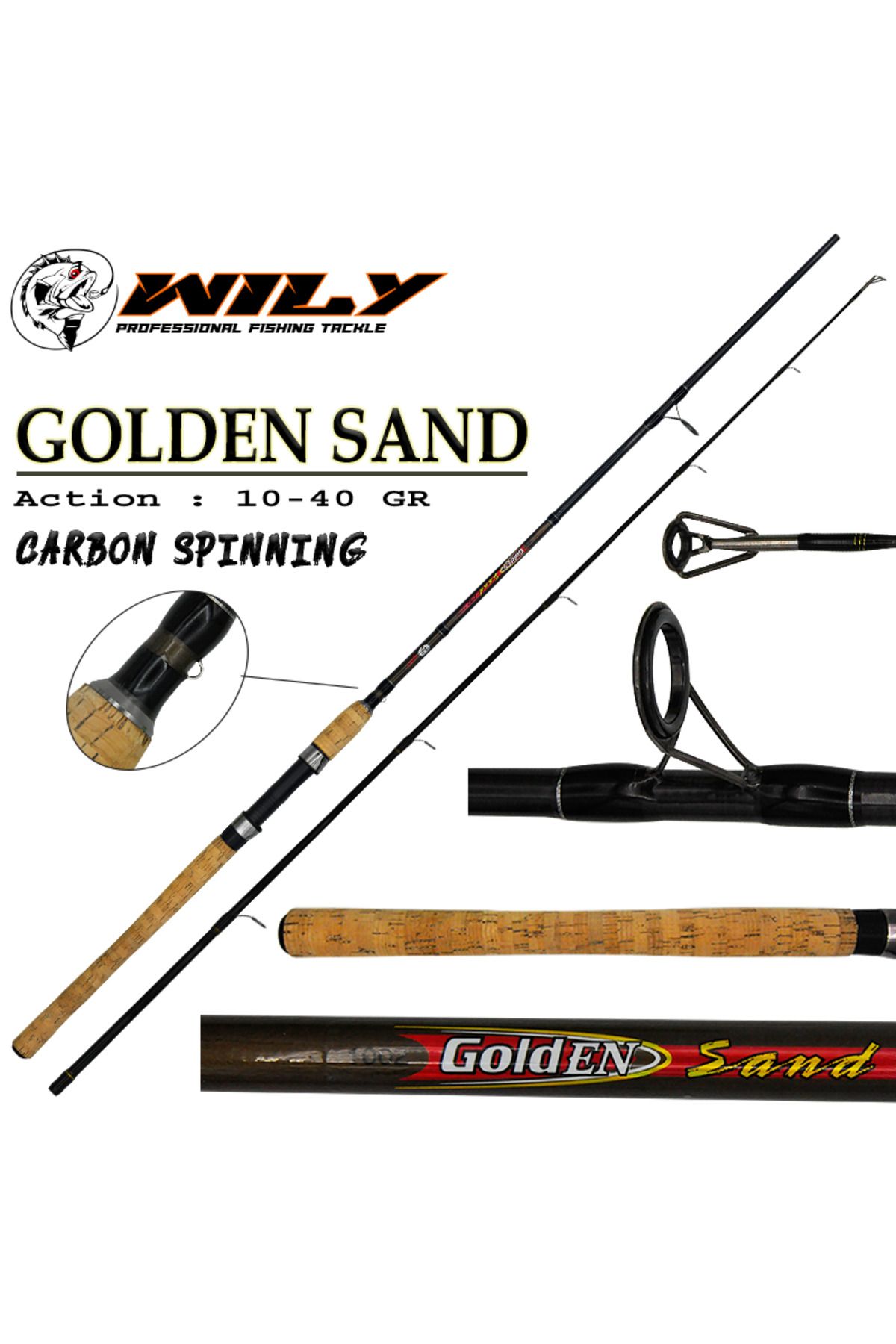 Wily Golden Sand Spin 270 cm Olta Kamışı 10-40 gr