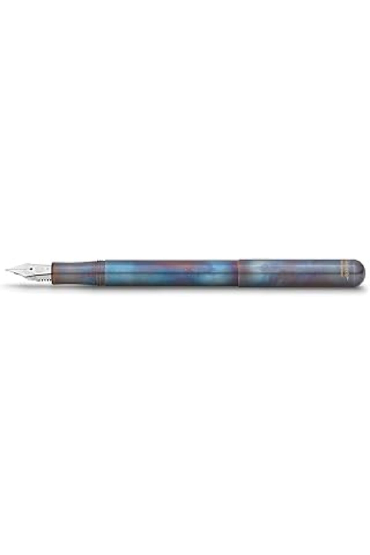 Genel Markalar Kaweco 10000852 Liliput Fire Blue Staınless Steel Dolma Kalem M Uç