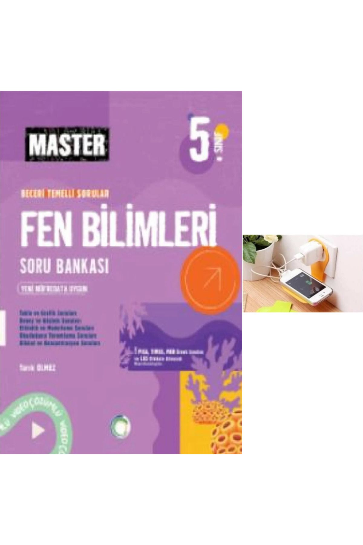 Okyanus Yayınları 5.sınıf Master  Fen Bilimleri Soru Bankası(2024-2025 YENİ BASKI)priz tutucu hediye