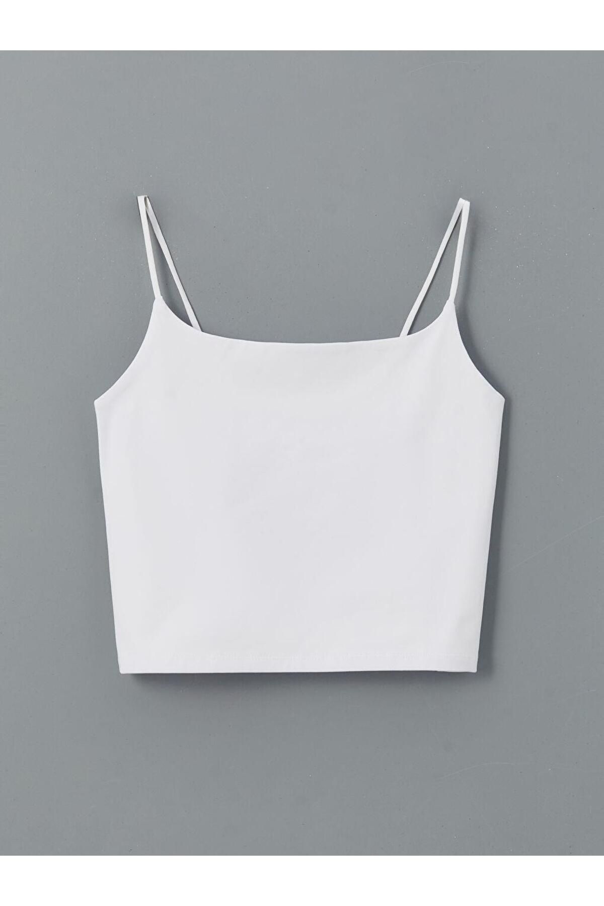 LC Waikiki-Lcw Dream U Neck Seamless Crop Women's Undershirt 1