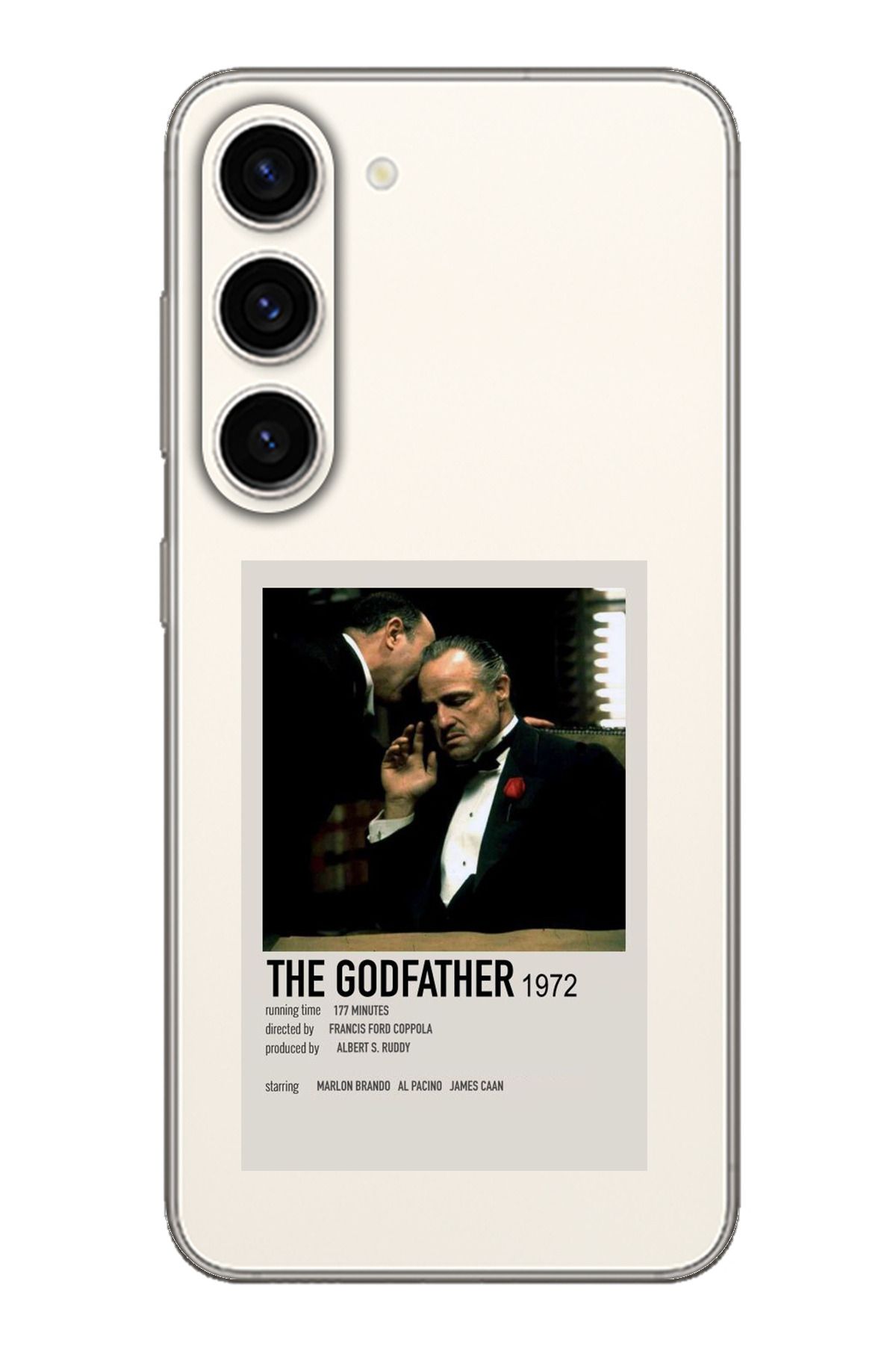 TechTree SAMSUNG S23 Uyumlu The GodFather Baba Poster Tasarımlı Şeffaf Silikon Kılıf