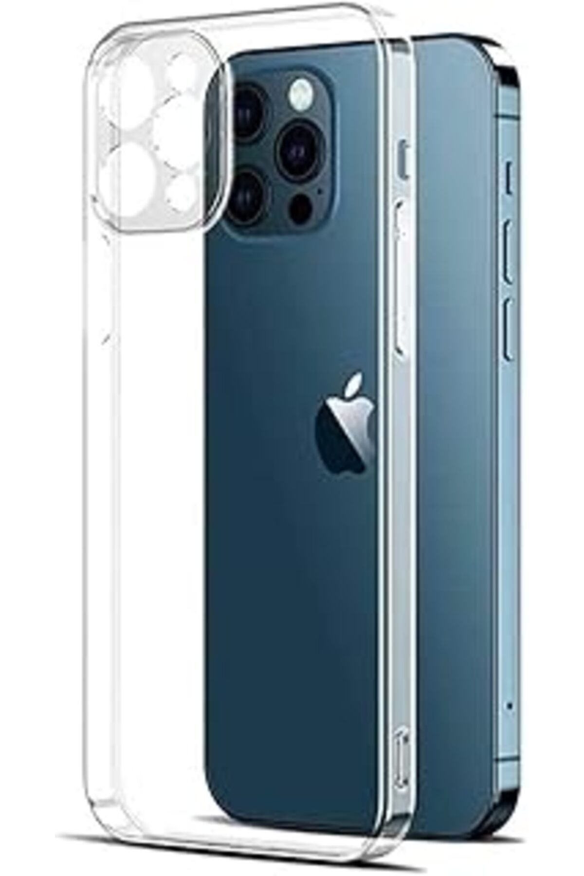 EDALKILIÇ Iphone 12 Pro Ile Uyumlu Kılıf Kamera Korumalı Crystal Clear Tozdan Ve Kirden Koruyan Iph