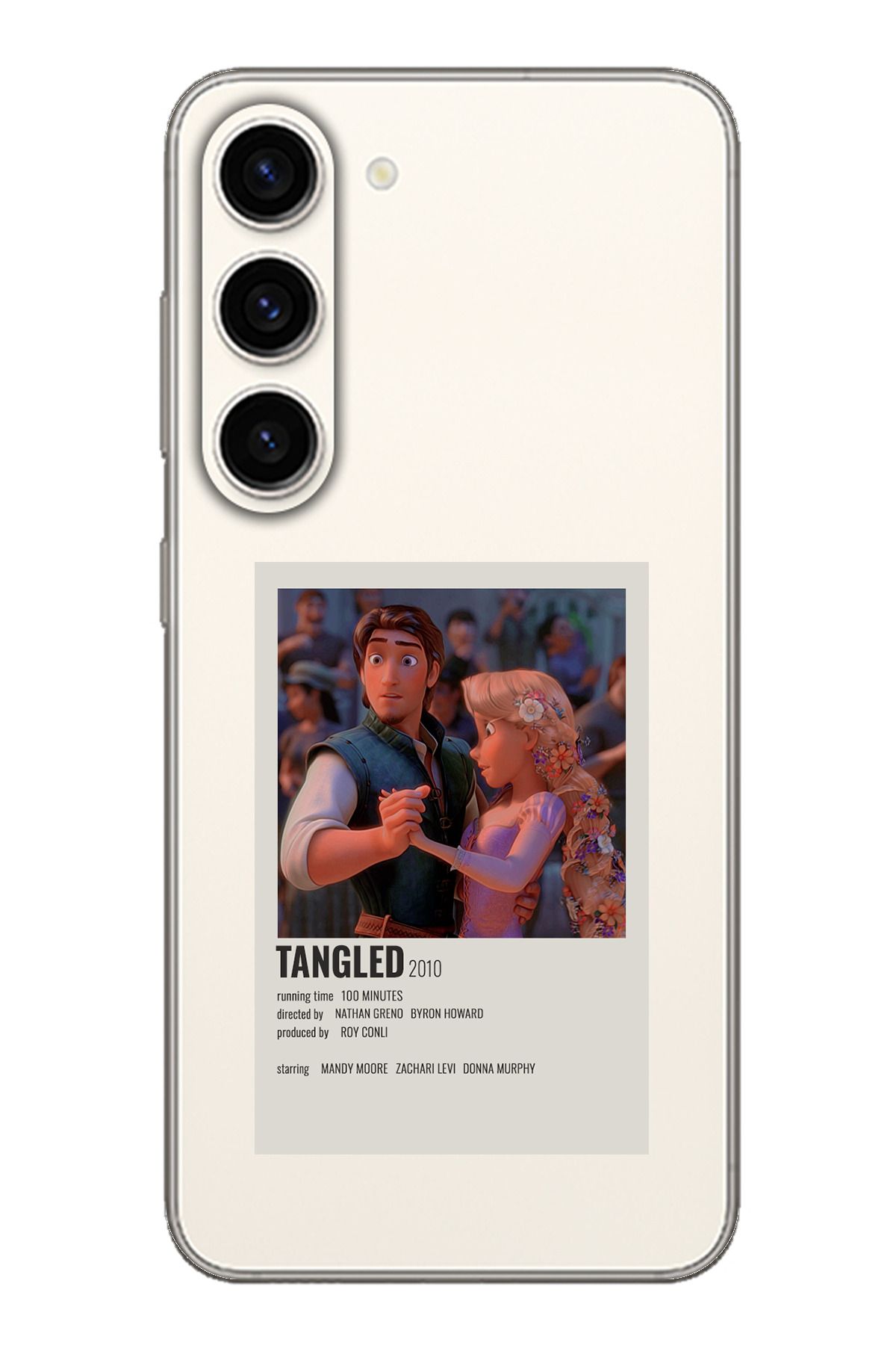 TechTree SAMSUNG S23 Uyumlu Rapunzel Tangled Tasarımlı Şeffaf Silikon Kılıf