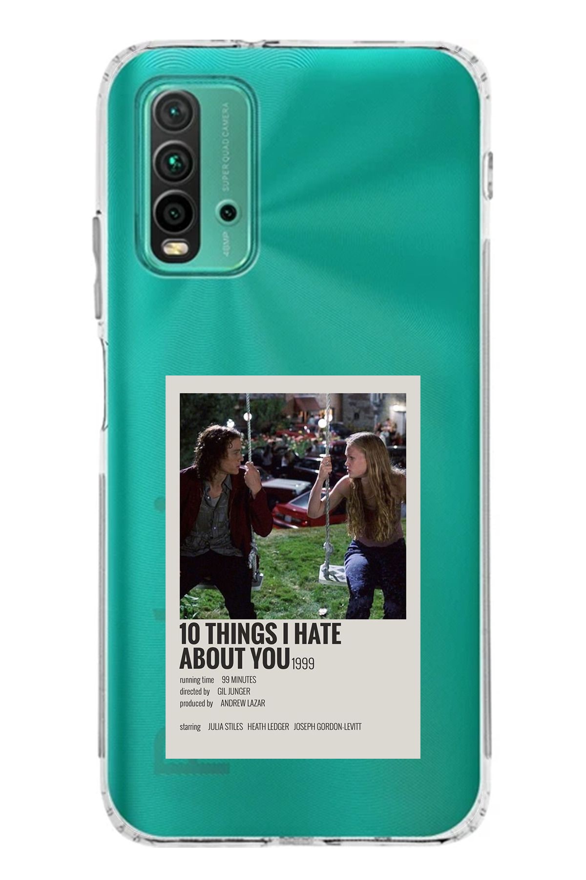 TechTree Redmi 9T Uyumlu 10 things i hate about you Tasarımlı Şeffaf Silikon Kılıf