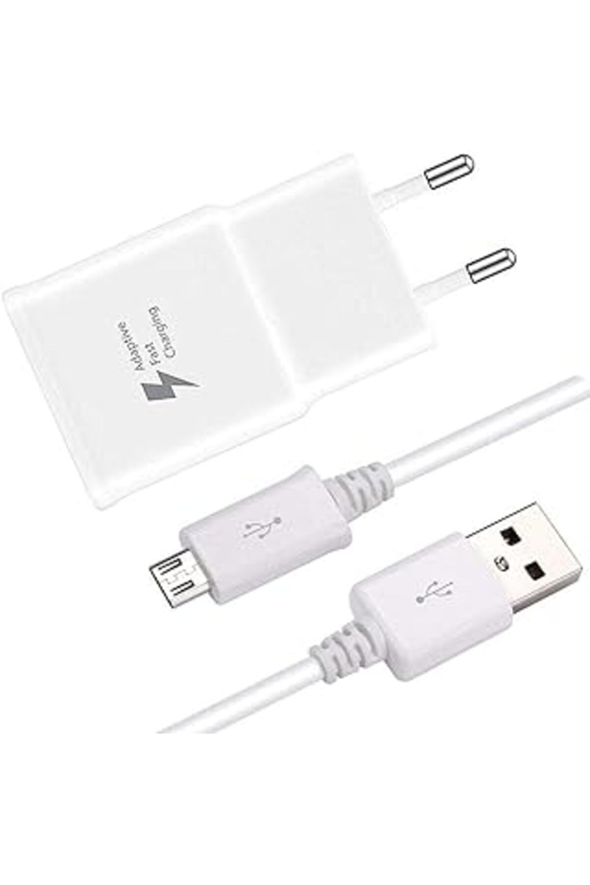 ShopZum Ep-ta20eweugtr Şarj Al, Usb Type A (15W), Hızlı Şarj Teknolojisi, Beyaz - Micro Usb Kab