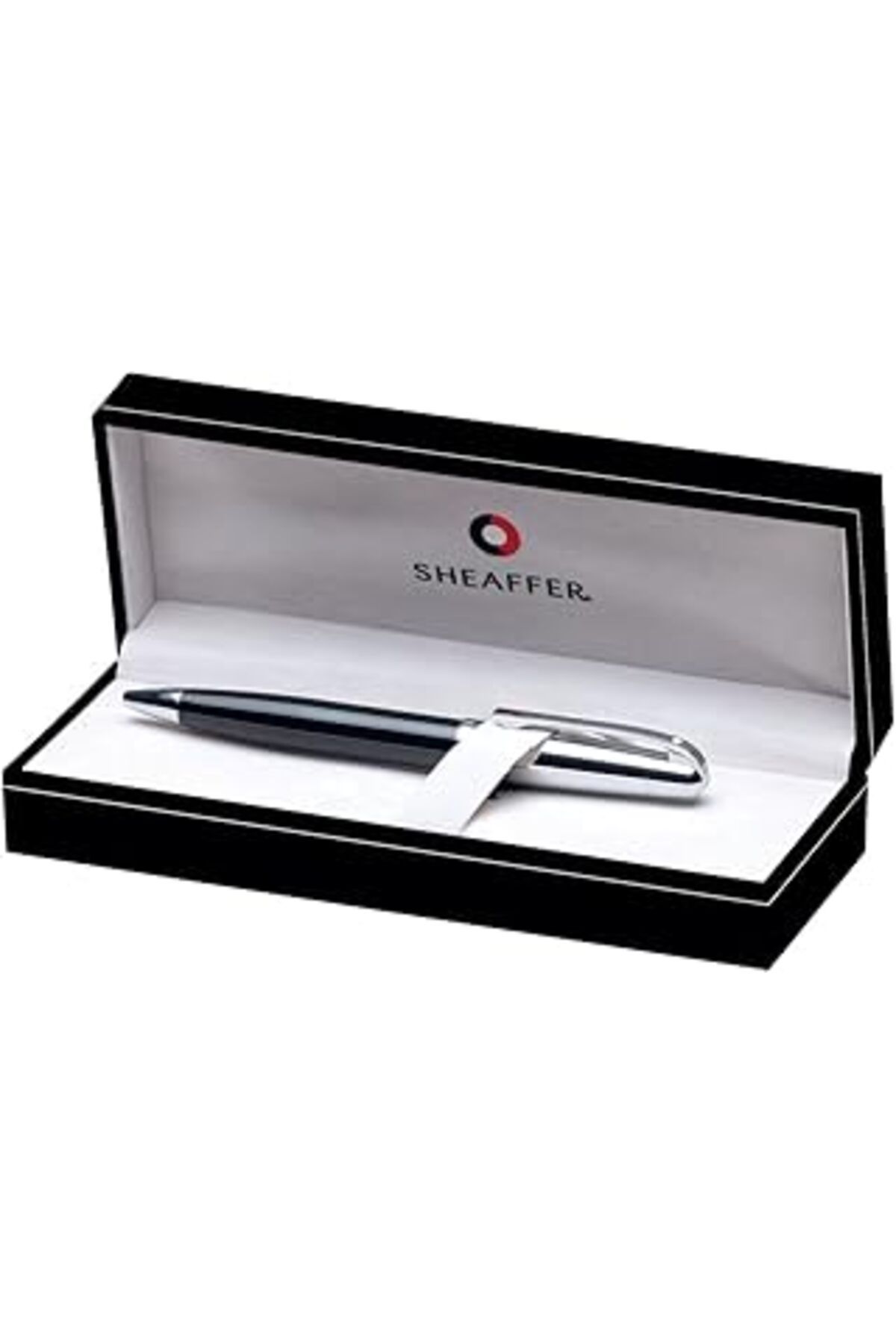 ShopZum Sheaffer 9331-2 500 Serisi Tükenmez Kalem Krom Parlak Siyah