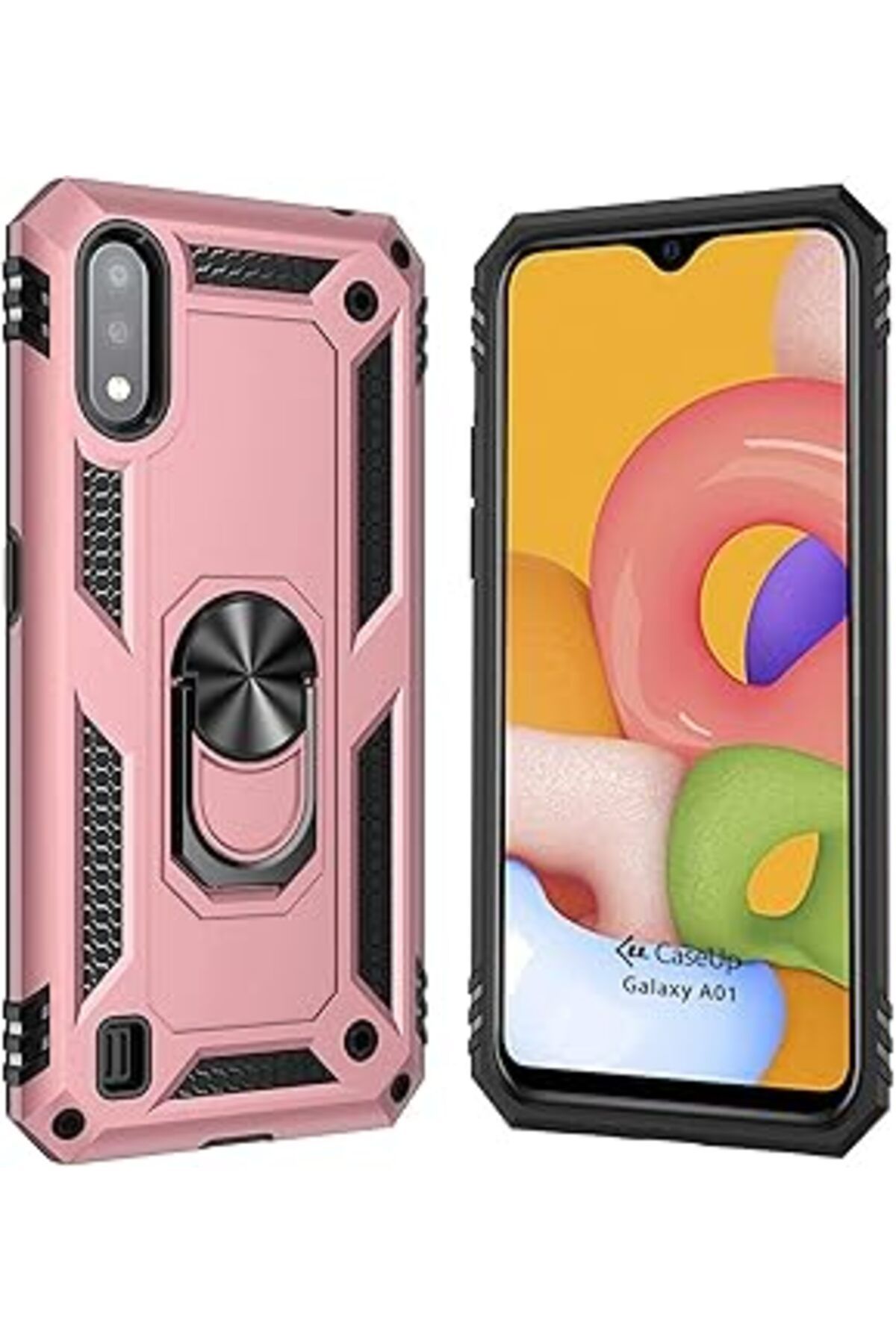 nerede bulurum Caseup Galaxy A01, Caseup Magnetic Ring Uyumlu Kılıf Rose