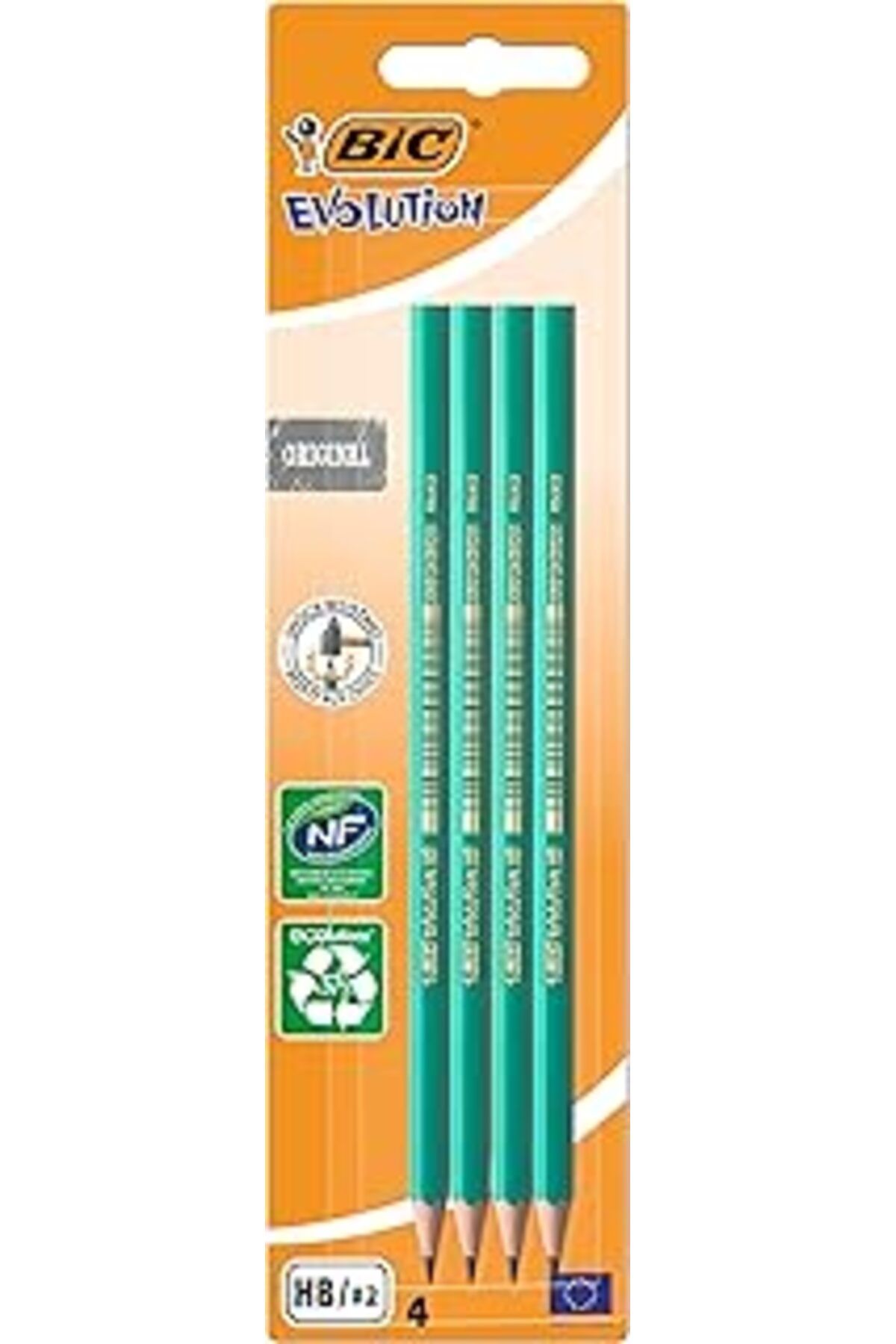 ebadi Bic Evolution 650 Hb Kurşun Kalem, 4'Lü Blister