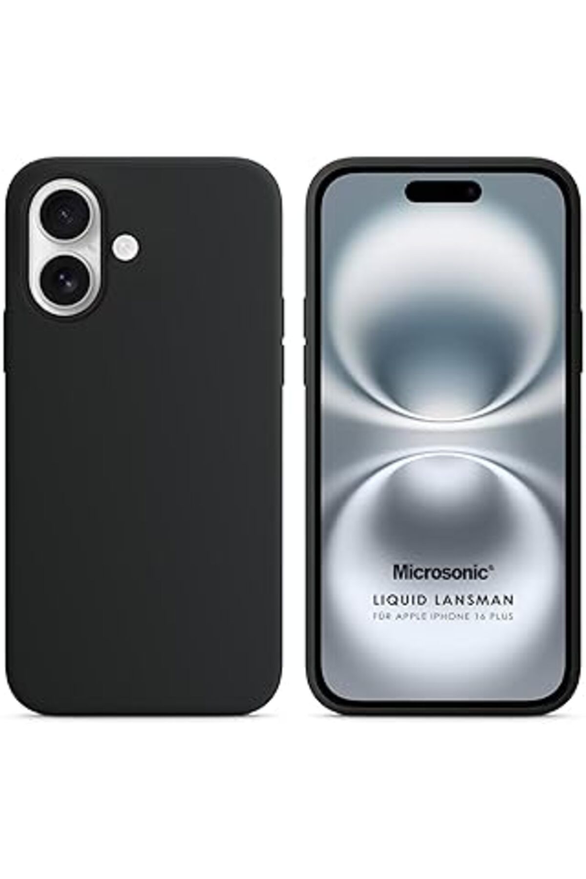 ebadi Iphone 16 Plus Kılıf Liquid Lansman Silikon Siyah [Iphone 16 Plus Ile Uyumlu Kılıf