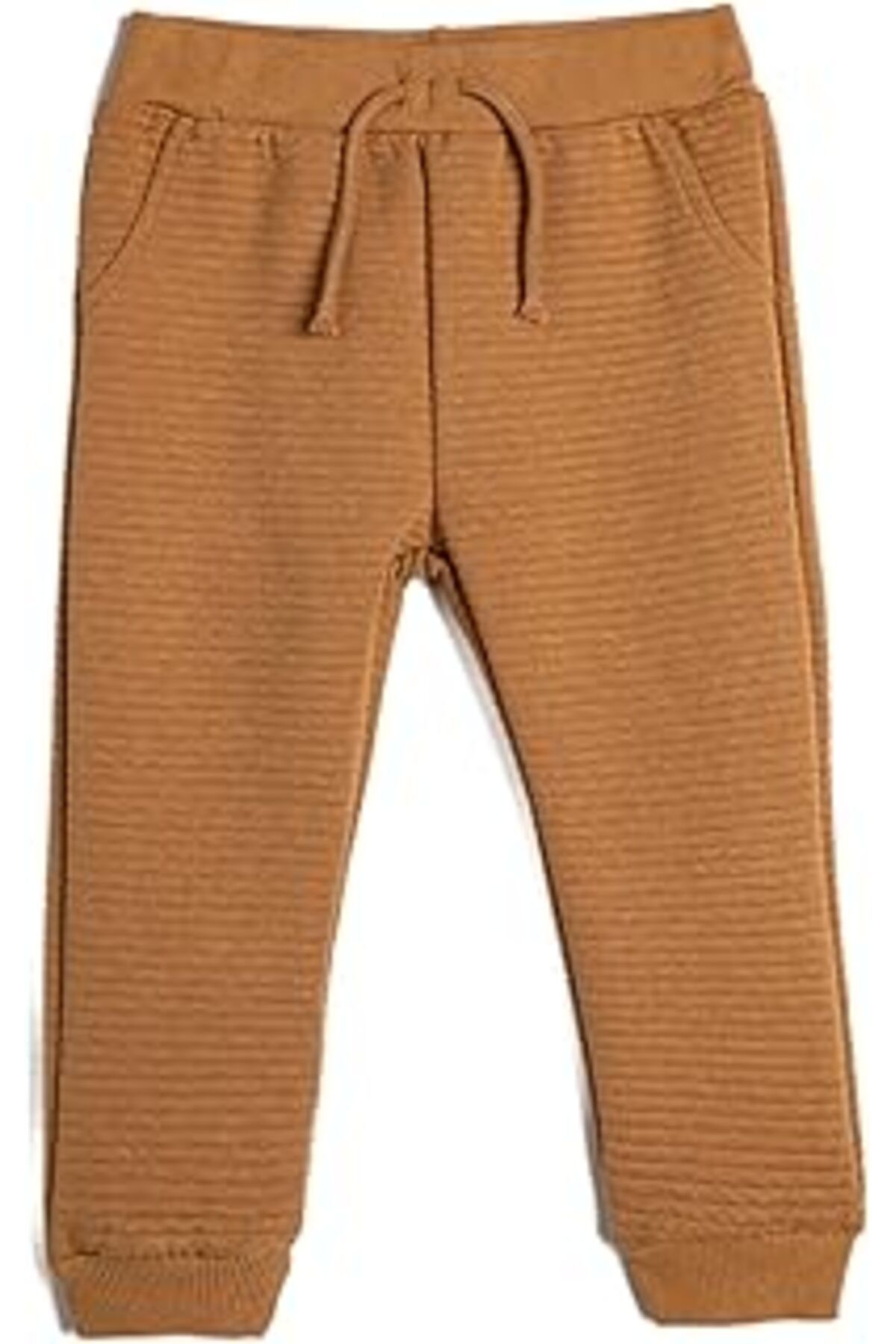 MAGNESİA-Textured Cotton Basic Sweatpants - Waist Tied 1