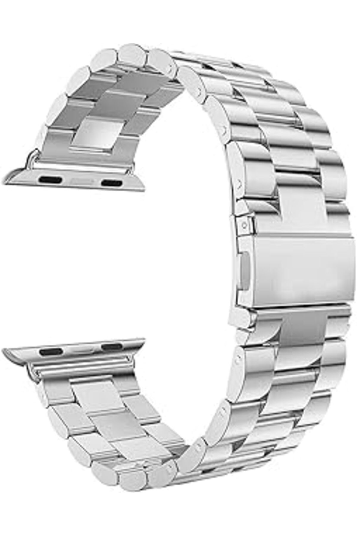 MAGNESİA Watch Se 44Mm Için Kordon Metal Stainless Steel Gümüş [Watch Se 44Mm Ile Uyumlu Ko