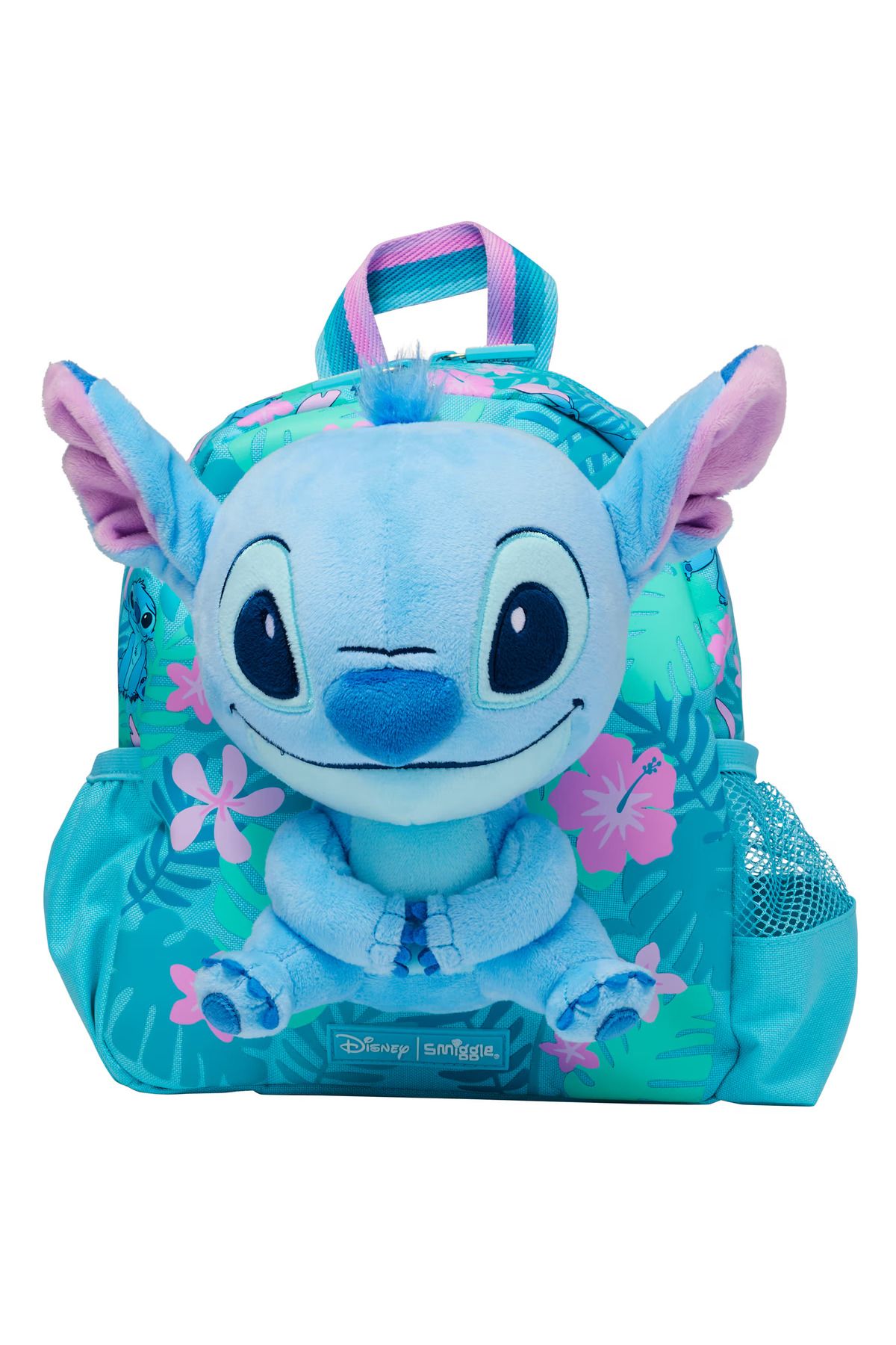 SMIGGLE DISNEY STITCH KARAKTERLİ OYUNCAK PELUŞU ÇIKARILABİLEN KREŞ BOY MİNİK SIRT ÇANTASI