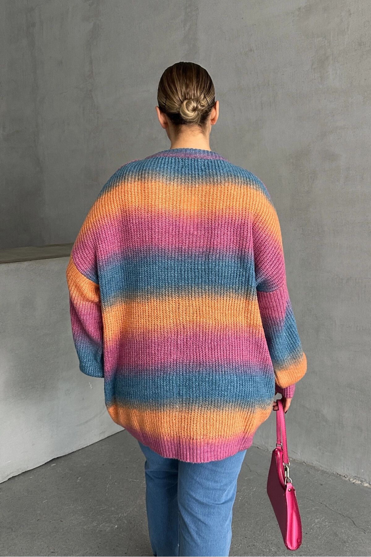 Stil Diva-Pulover de tricotaj cu mâneci lungi, cu decolteu, cu mâneci lungi, cu mâneci lungi, cu decolteu, DG-09 7
