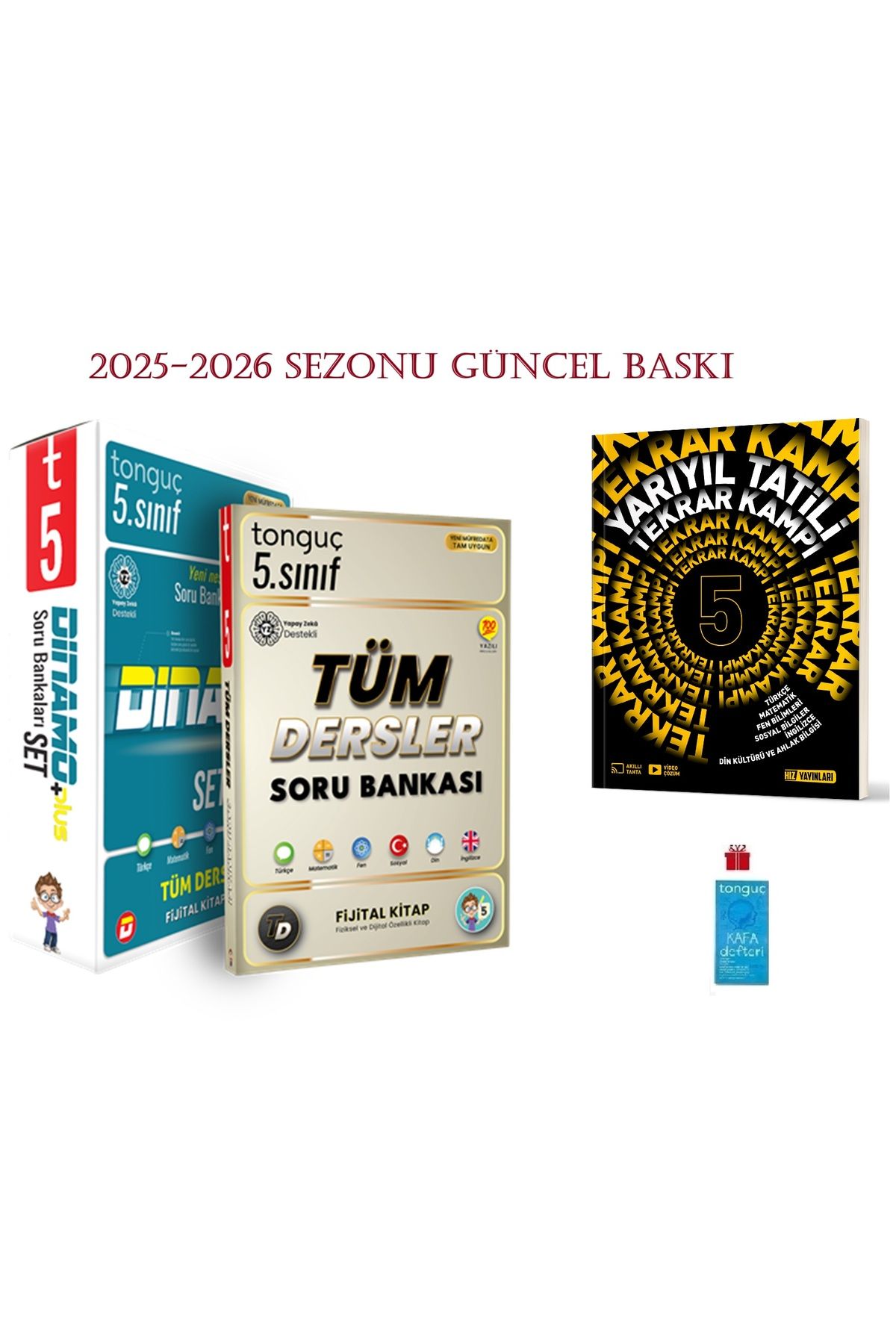 Tonguç Yayınları 5. Sınıf Dinamo Tüm Dersler Soru Bankası Seti ve Hız Yarıyıl Tatili Kampı Kitabı 2025-2026