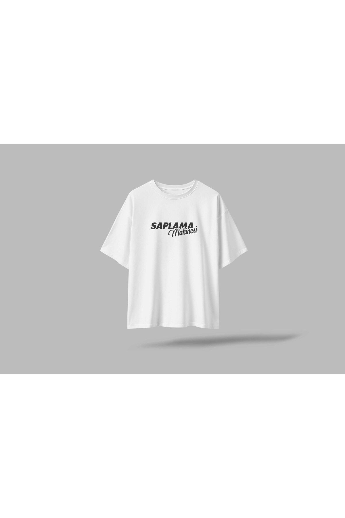 BERİLDEN Saplama Makinesi Komik Yazılı Esprili Baskılı Oversize T-Shirt Unisex