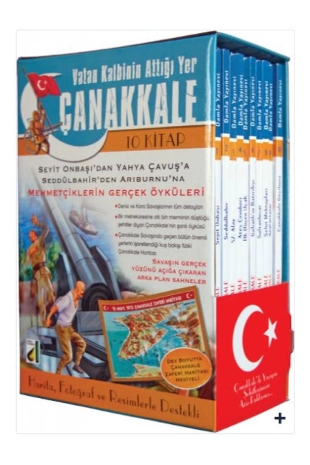 Damla Yayınevi Vatan Kalbinin Attığı Yer Çanakkale (10 Kitap Takım