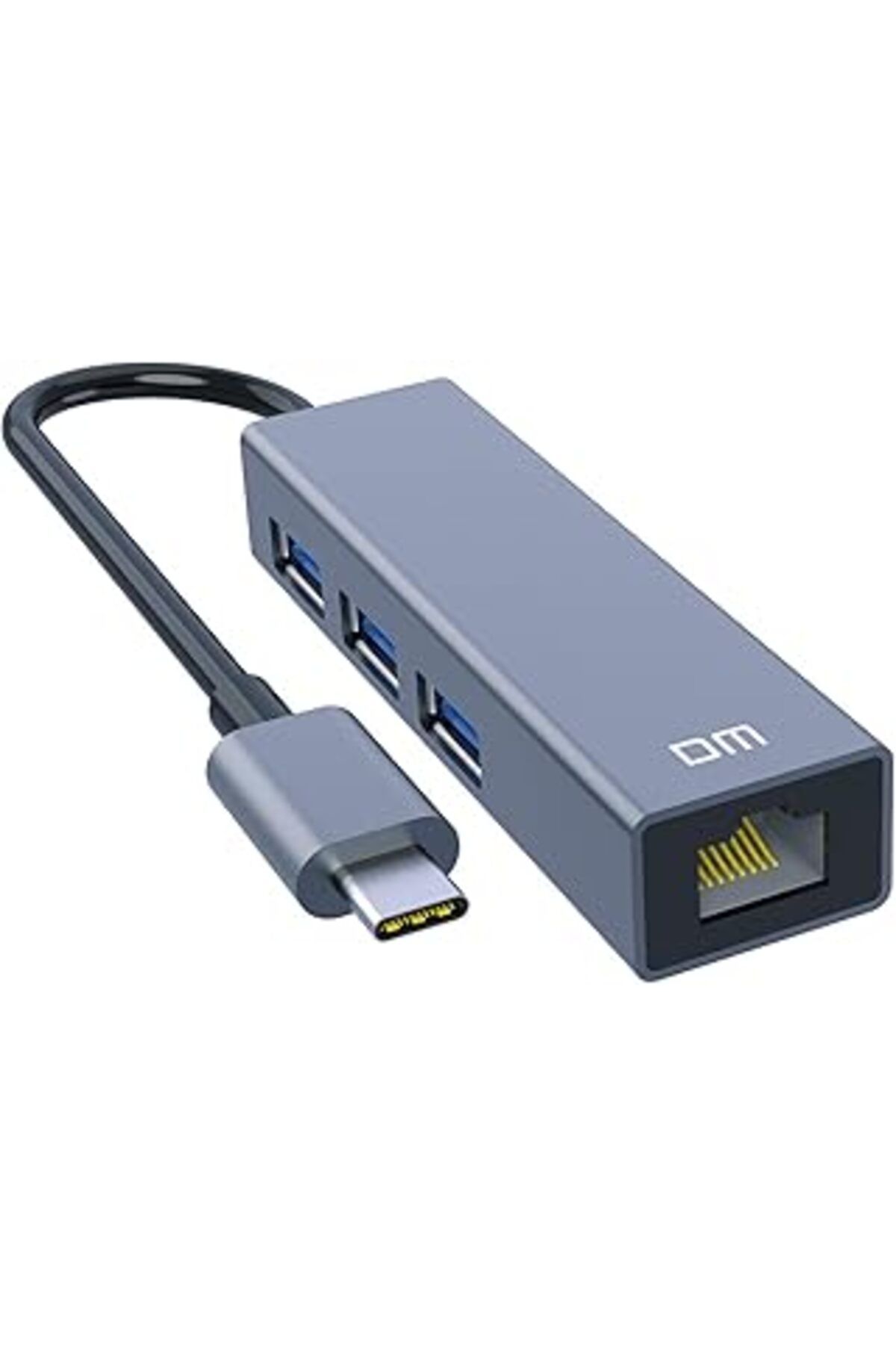 nerede bulurum Dm Chb013 Type-C To Rj45 Gigabit Ethernet Ve Usb 3.0 Çoklayıcı Dönüştürücü