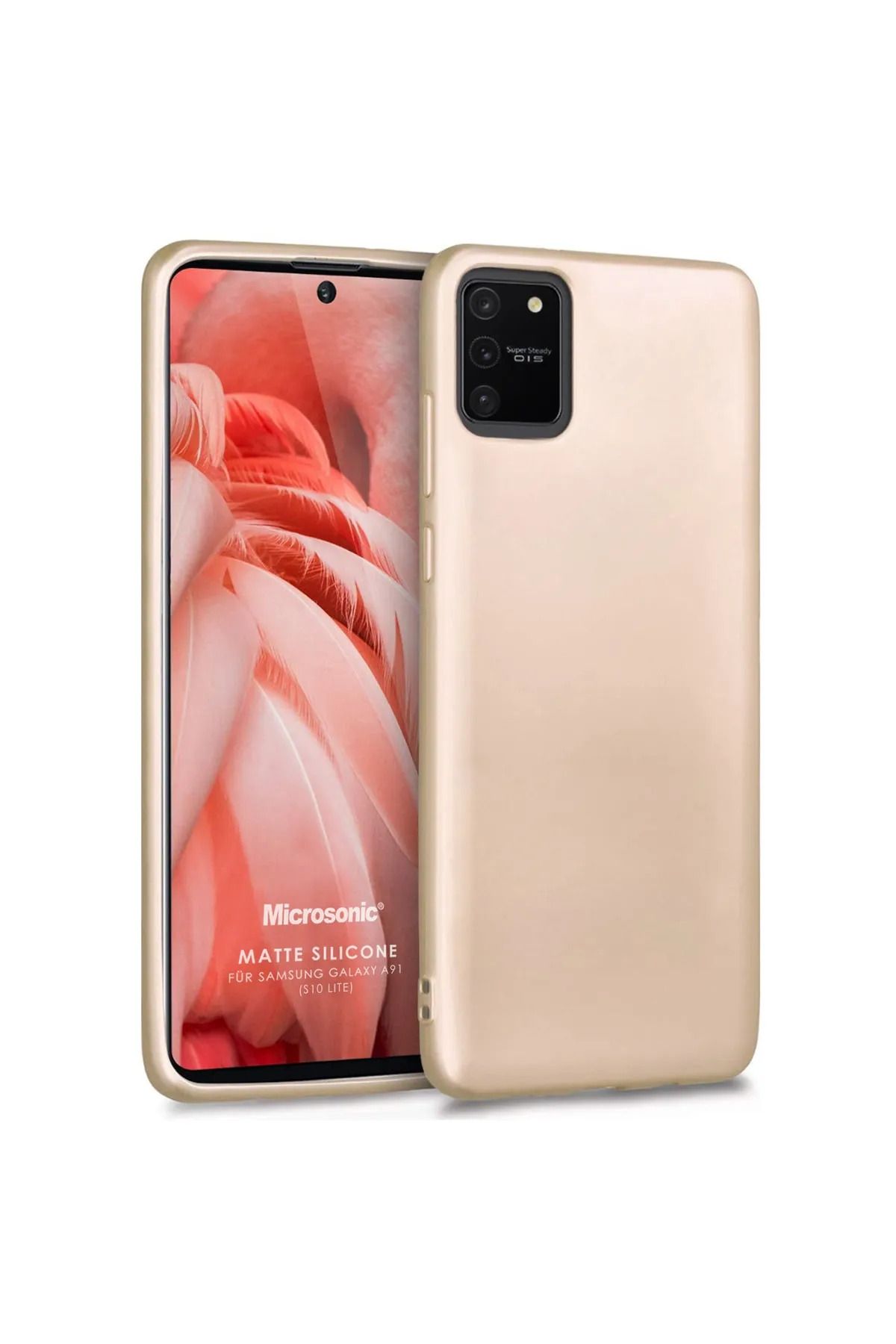 EvdenÇarşı S10 E / S10 Lite Samsung Telefon Kılıfı Gold