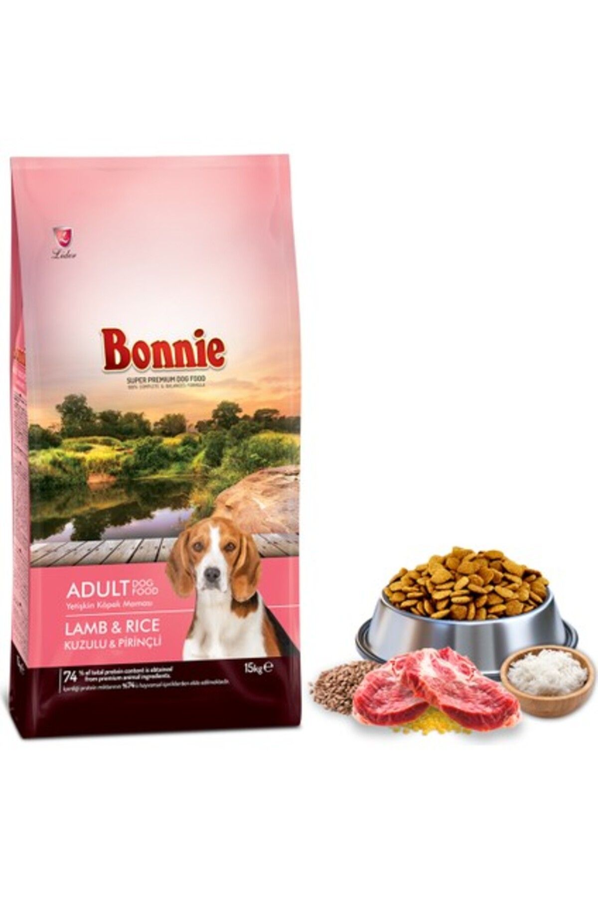 Bonnie Kuzulu Yetişkin Köpek Maması 15 kg