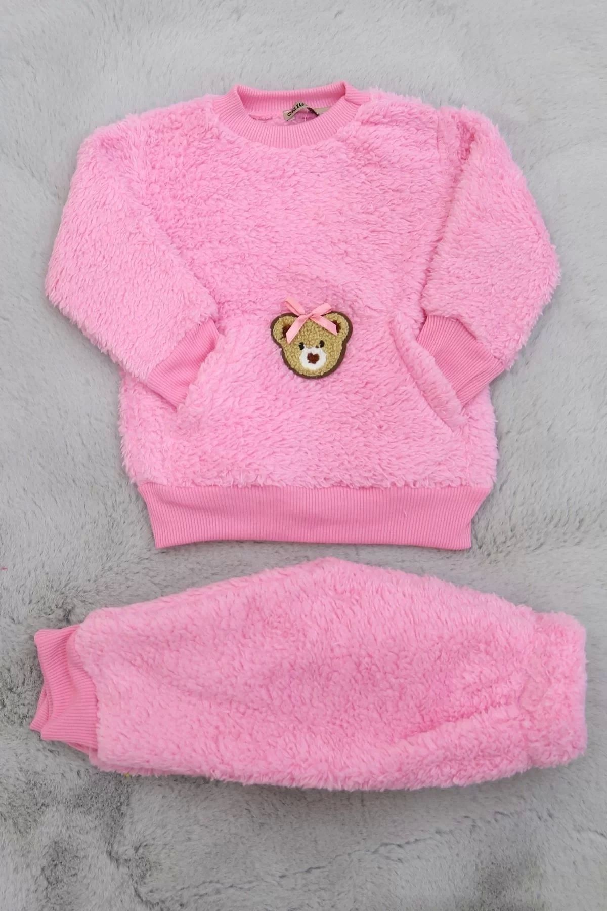 ufukmoda 1-9 Aylık Peluş Bebek Takım Pembe - 30163.904.