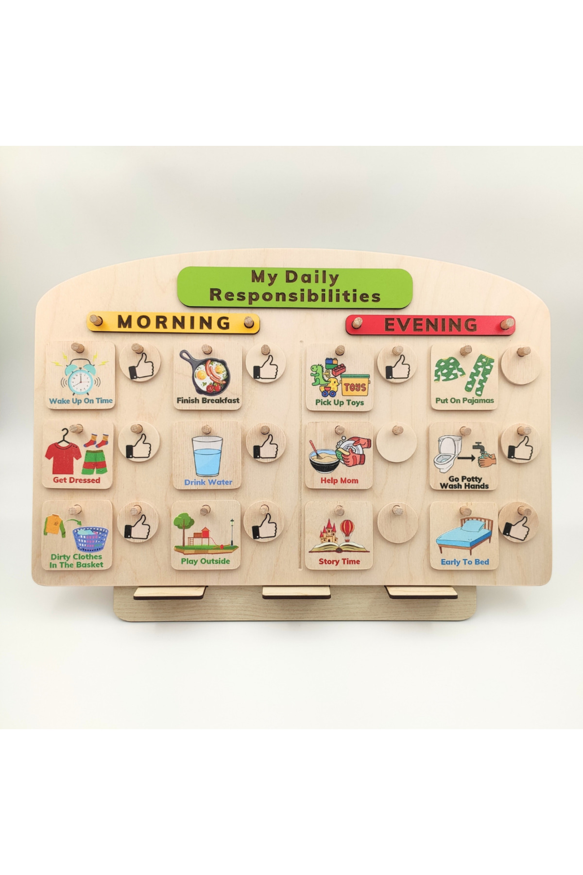 Dodo Montessori Montessori Günlük Görev Tablosu - SET 2: Büyük Boy (30 Görev Kartlı) fotoğrafı 3 (önizleme)