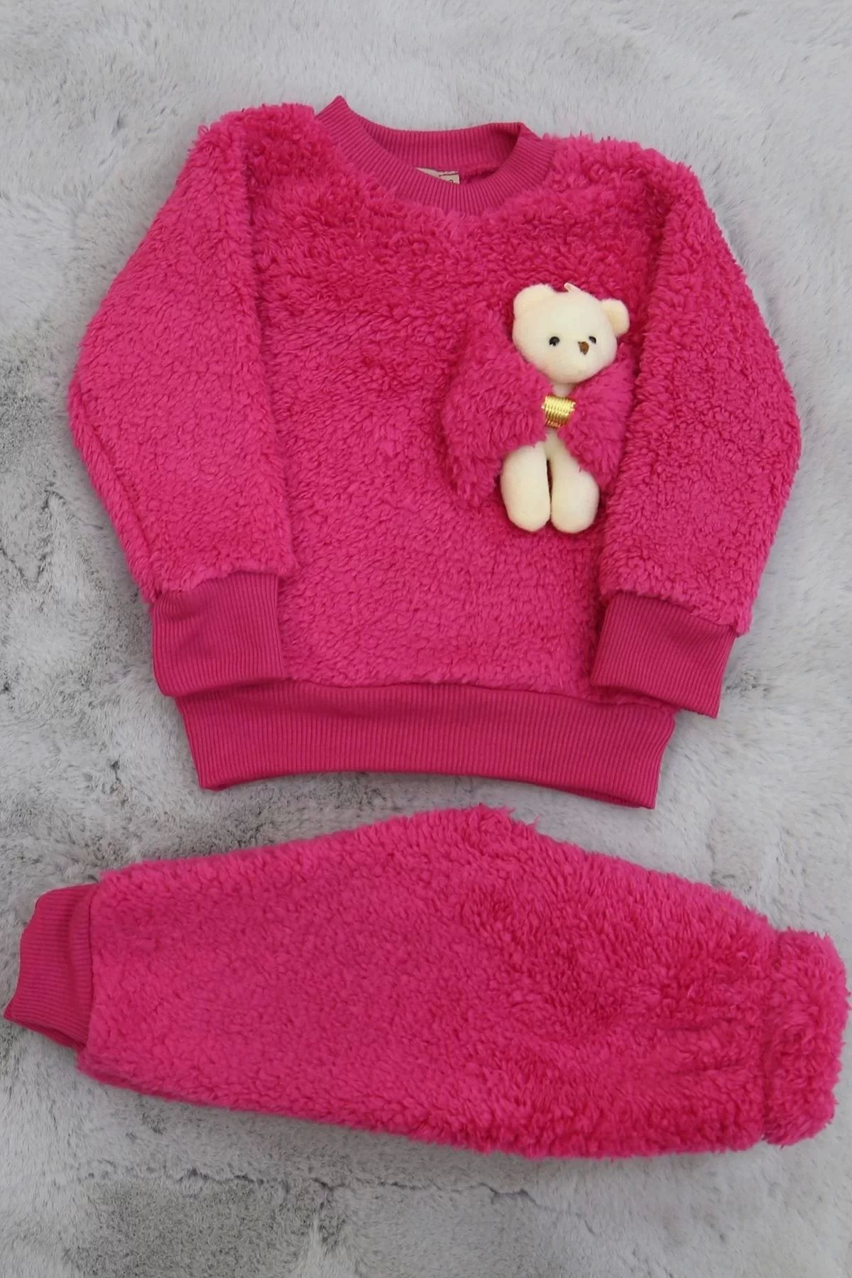 ufukmoda 1-9 Aylık Peluş Bebek Takım Fuşya - 30162.904.