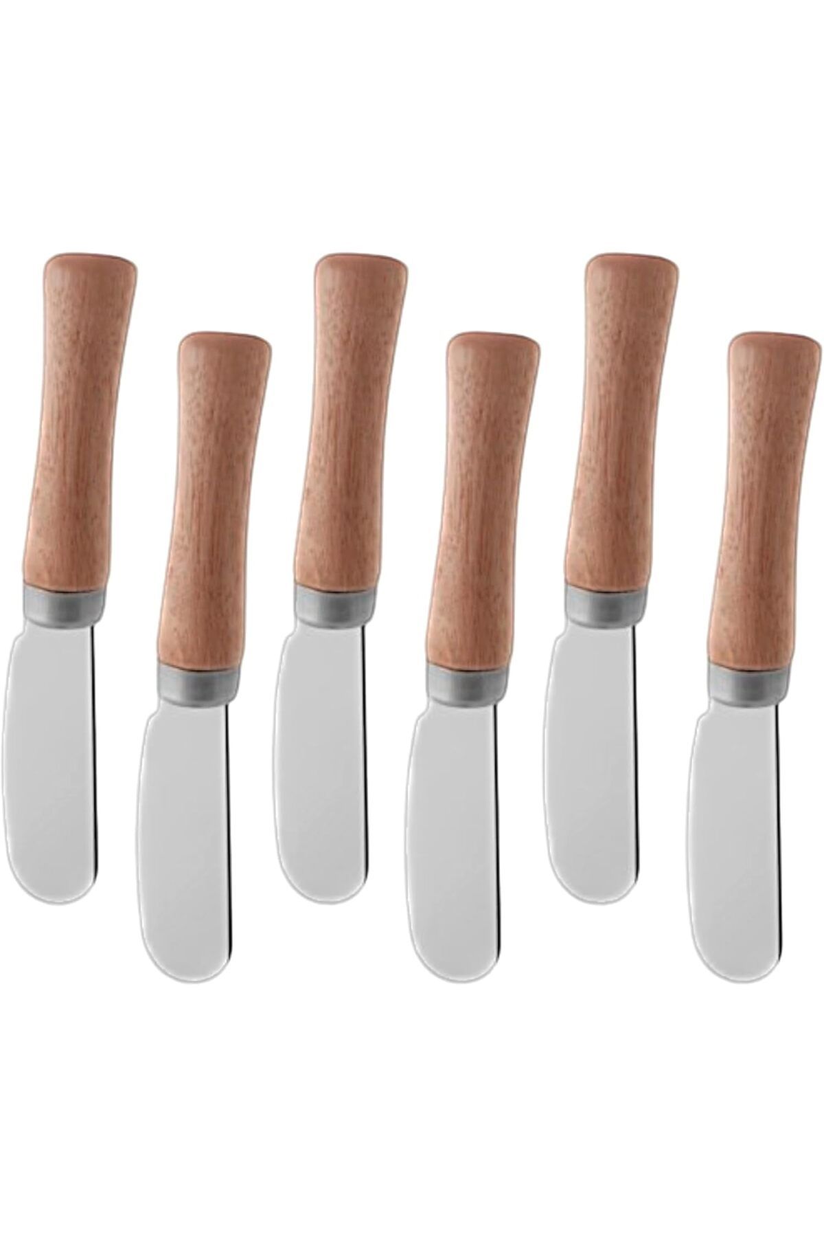 STOREMAX bystoreby Bambu Saplı 6 Adet Tereyağı, Reçel ve Bal Bıçağı | Şık ve Doğal Sunum Seti - 11