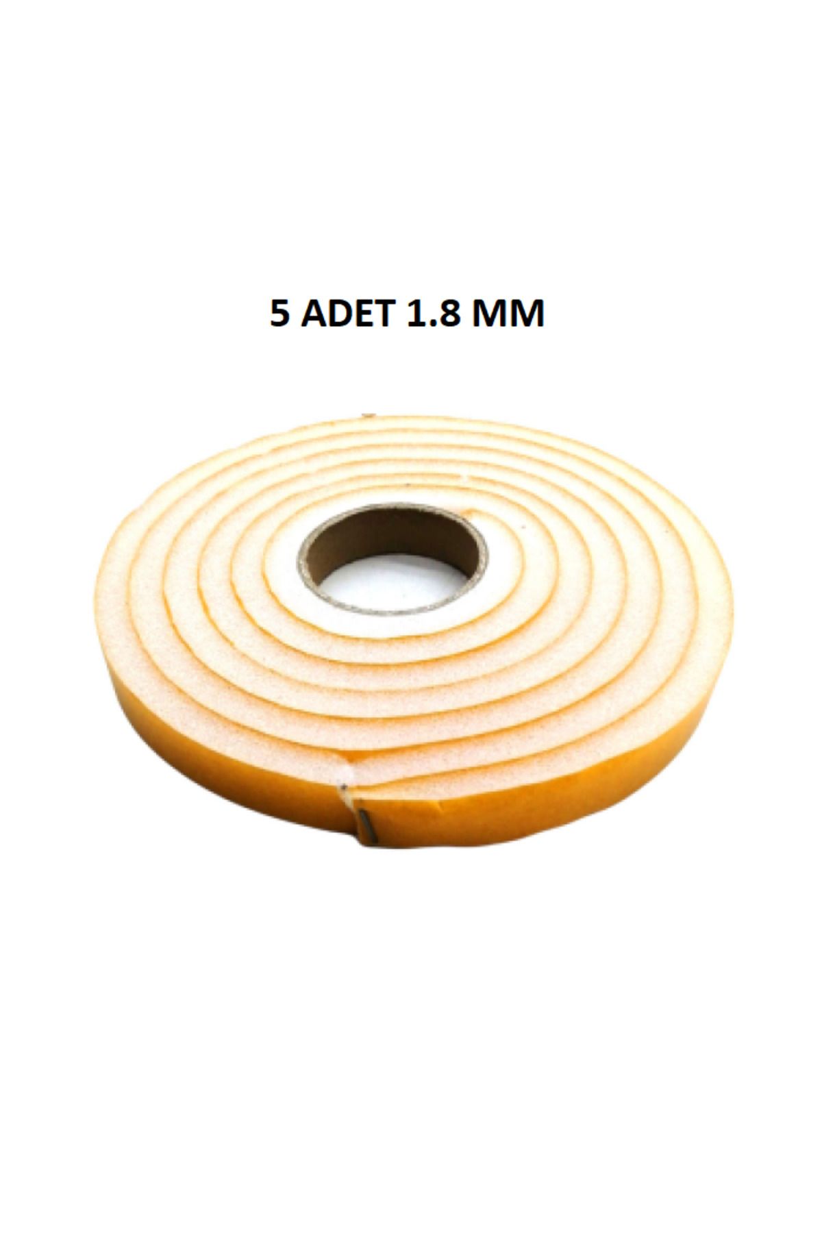 BilfolD 5 Adet Kapı Pencere Isı Yalıtım Süngeri Yapışkanlı Pencere Rüzgar Bandı 18MM x 2,5 MT