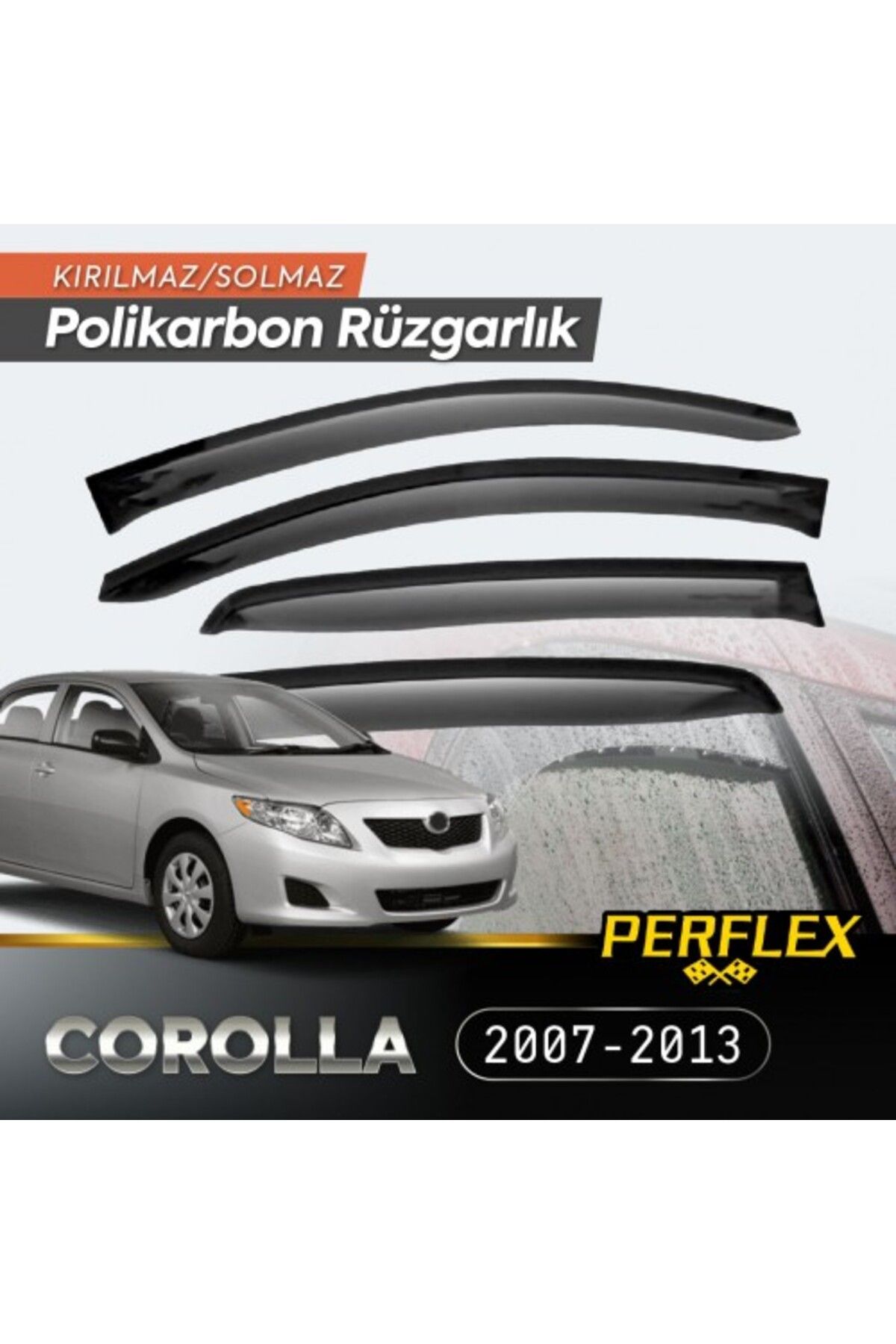 BelleFusion Toyota Corolla 2007-2013 Cam Rüzgarlığı V2 Mugen