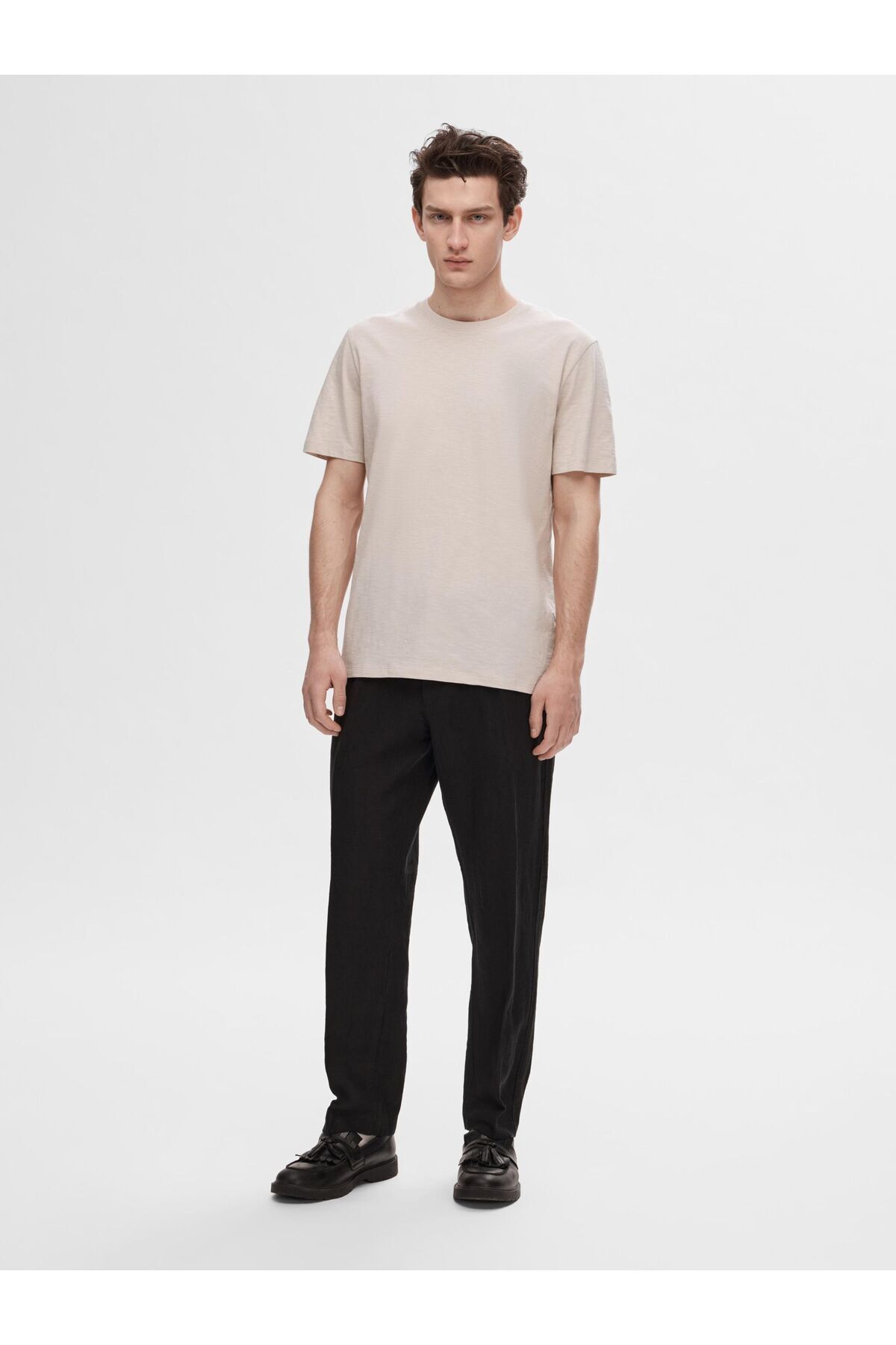 Selected Homme-T-Shirt Flammengarn Baumwoll 4