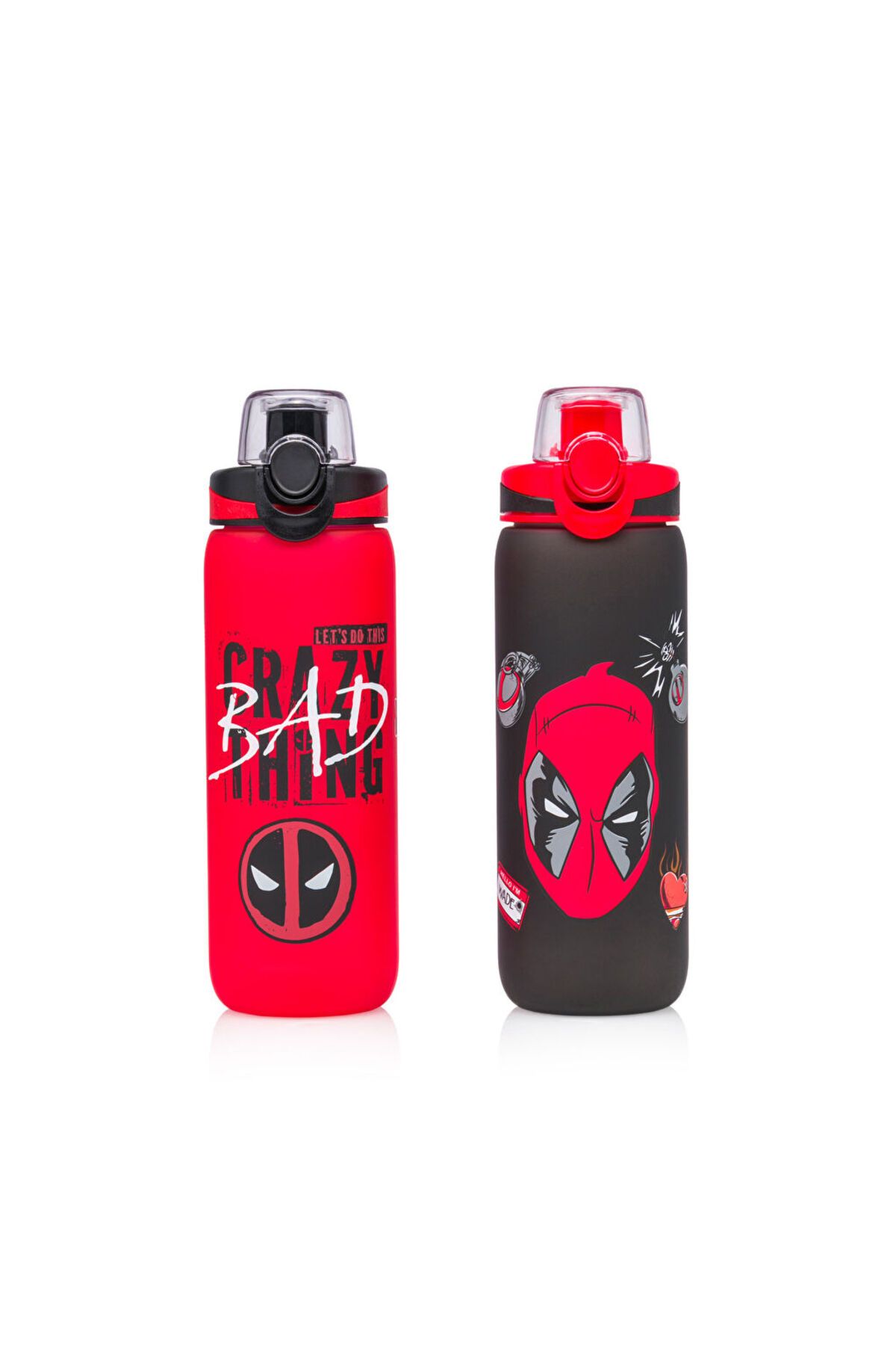 LC Waikiki-Sparkling Selections from Shining Store |   Mixed Deadpool Printed Water Bottle with Lid 630 ml 5