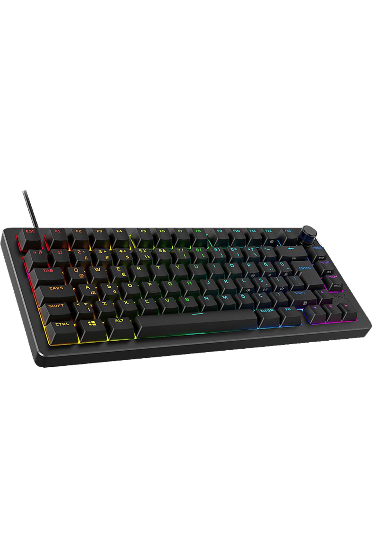 HyperX Alloy Rise 75 Mekanik Kablolu Gaming Klavye Siyah