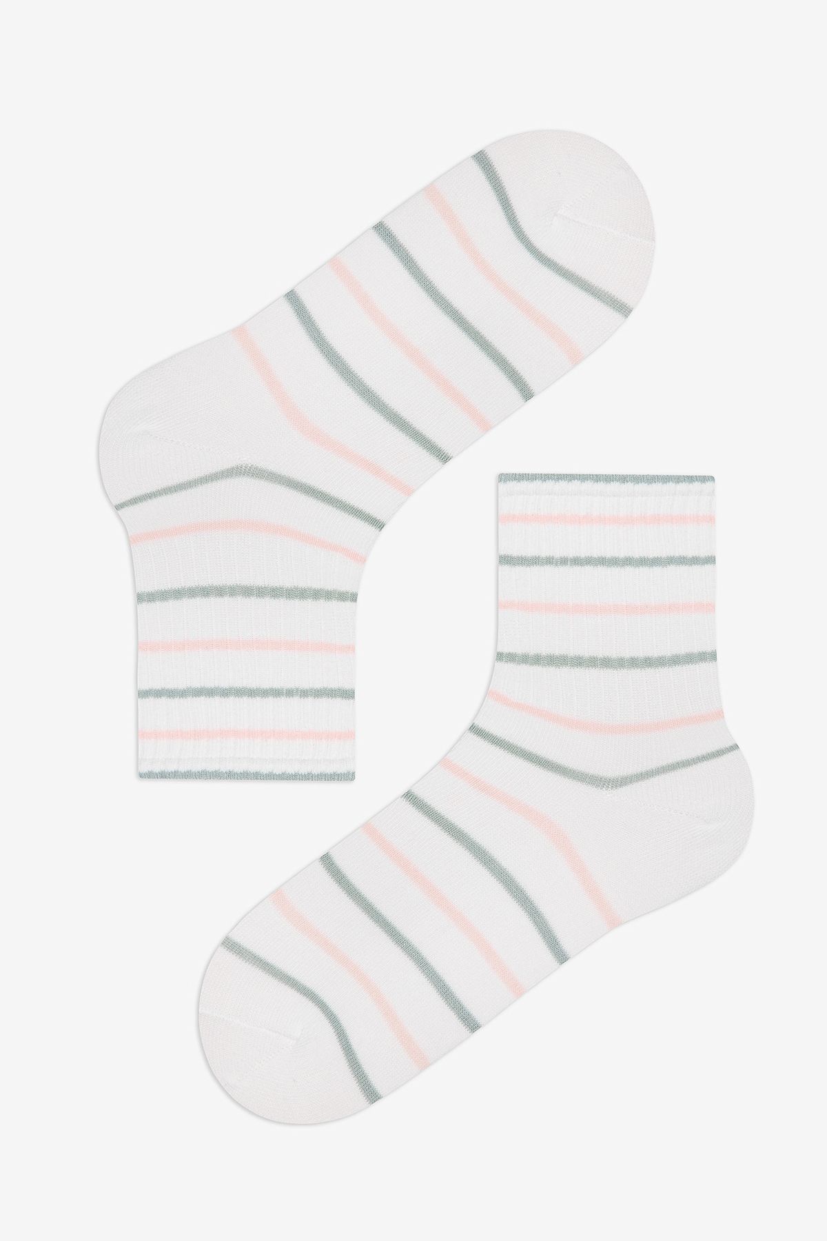 Penti-Green Lines Tennis Weiß Grün 3-teilige Socken 2