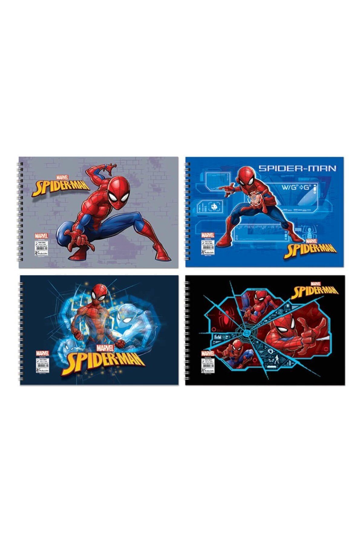 Keskin Spiderman Resim Defteri 15 Yaprak 17x24 CM 4 ADET